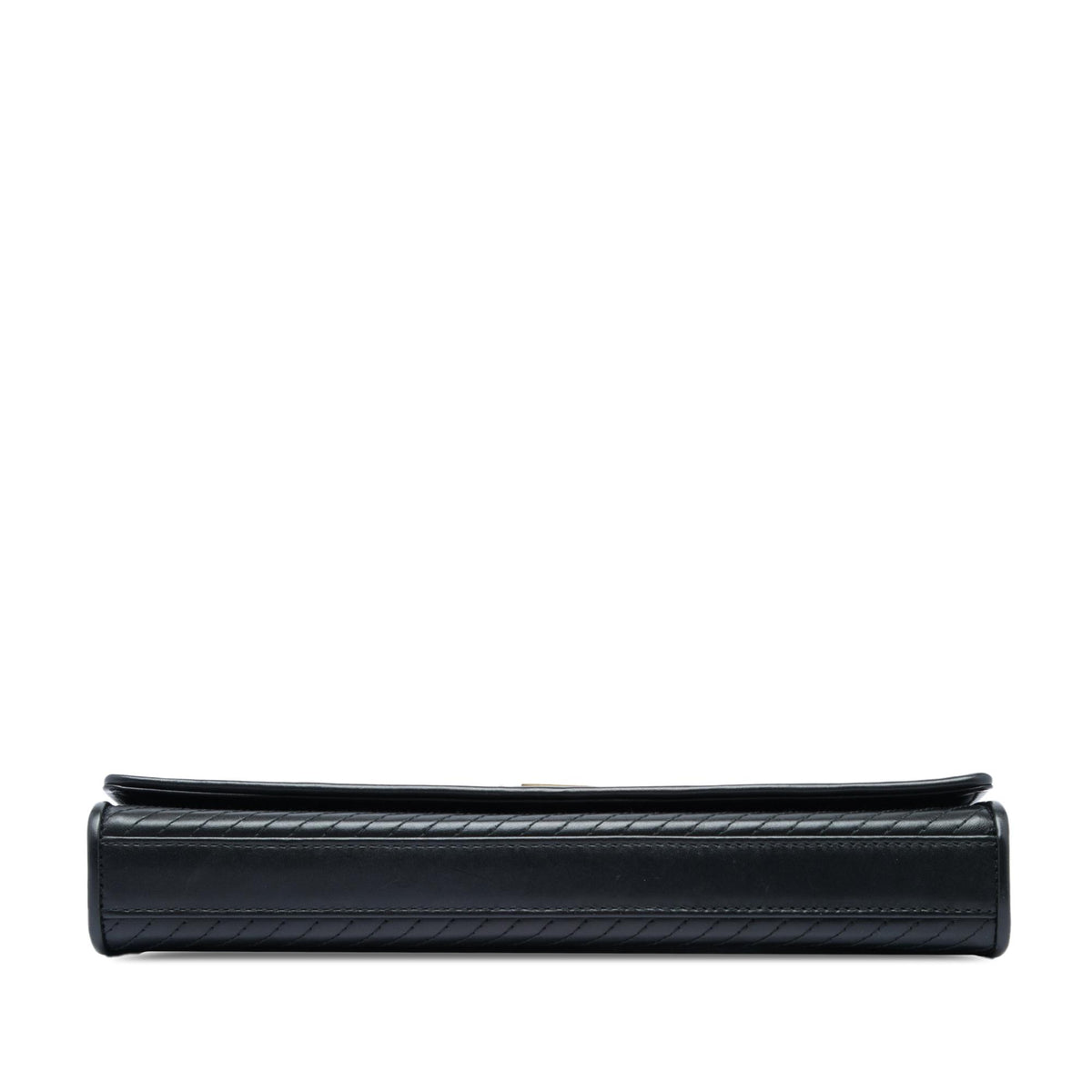 Saint Laurent Matelasse Diagonal Calfskin Monogram Cassandre Clutch