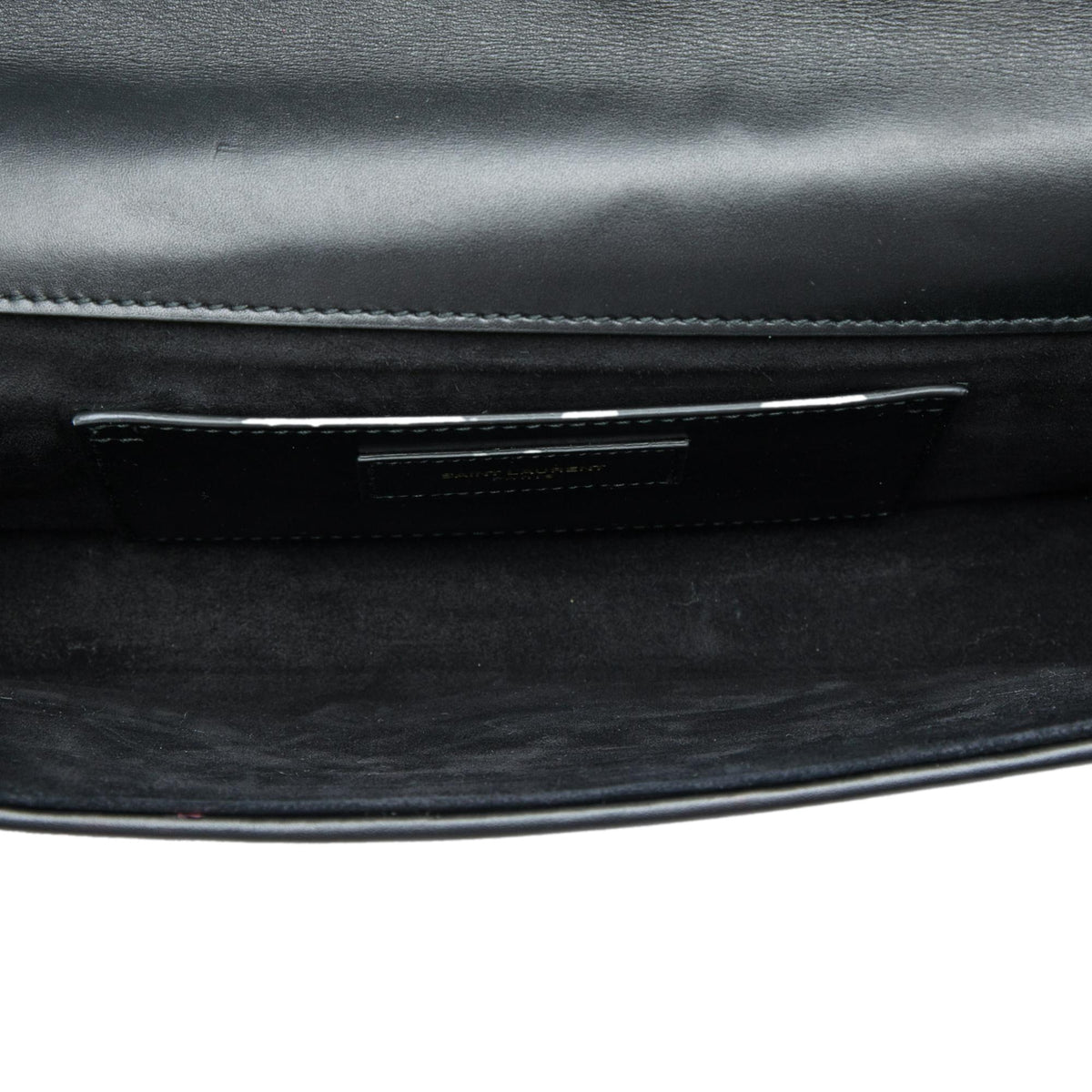 Saint Laurent Matelasse Diagonal Calfskin Monogram Cassandre Clutch
