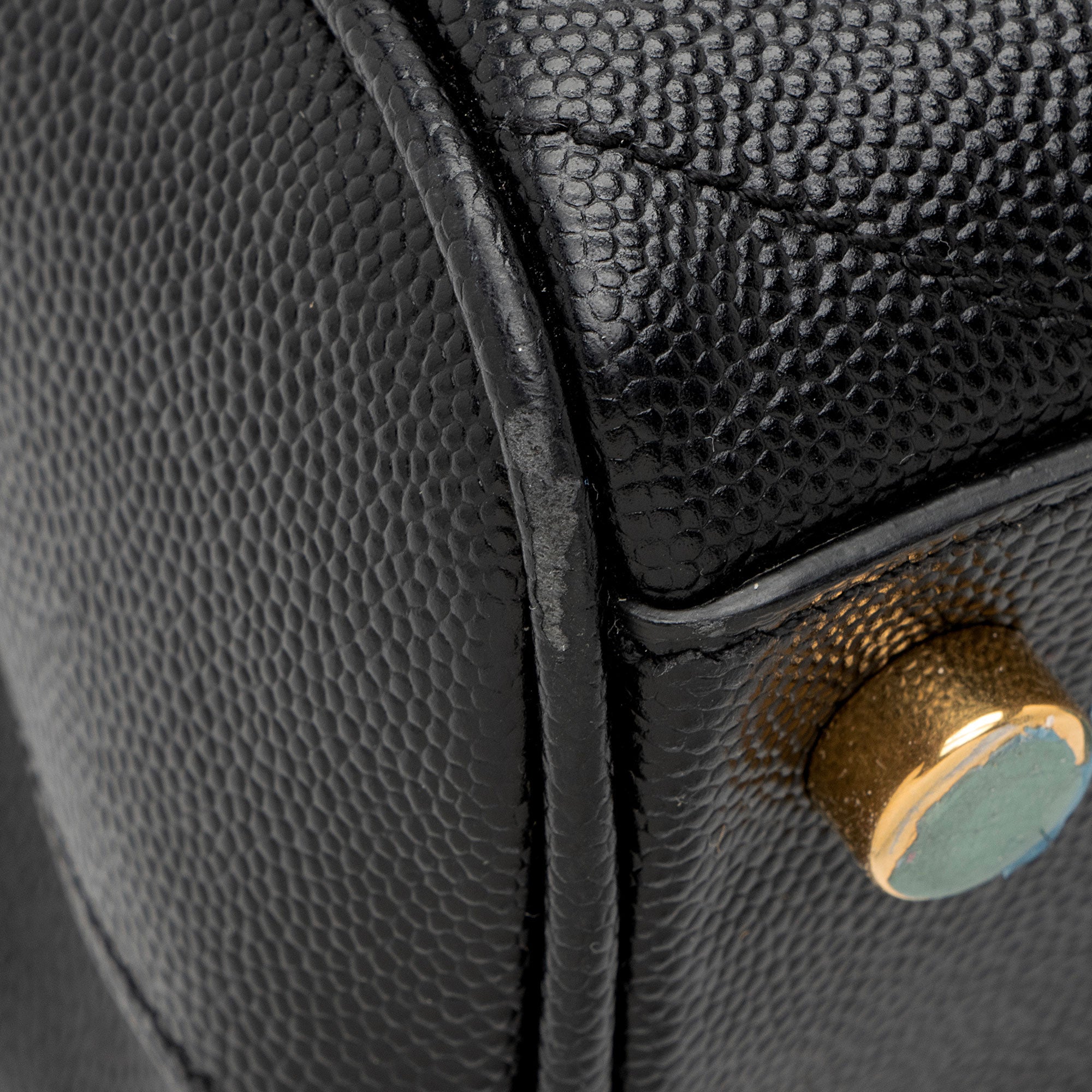 Saint Laurent Matelasse Grain de Poudre Monogram Chain Shopper Tote