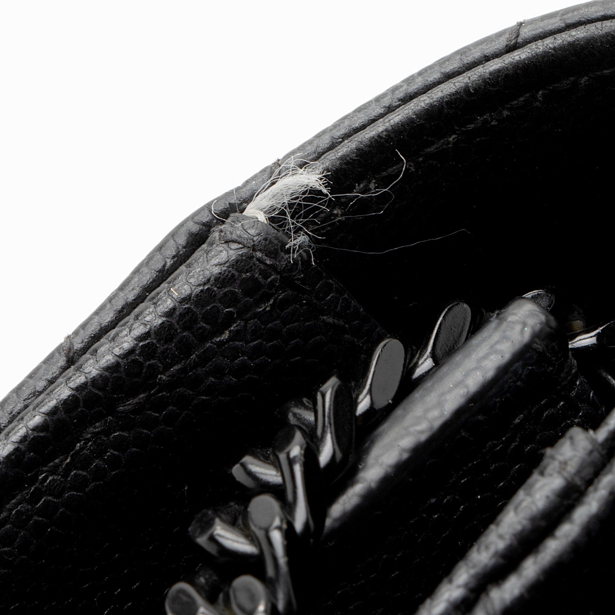 Saint Laurent Matelasse Grain de Poudre Monogram Chain Wallet - FINAL SALE (SHF-3qQ1Kb)