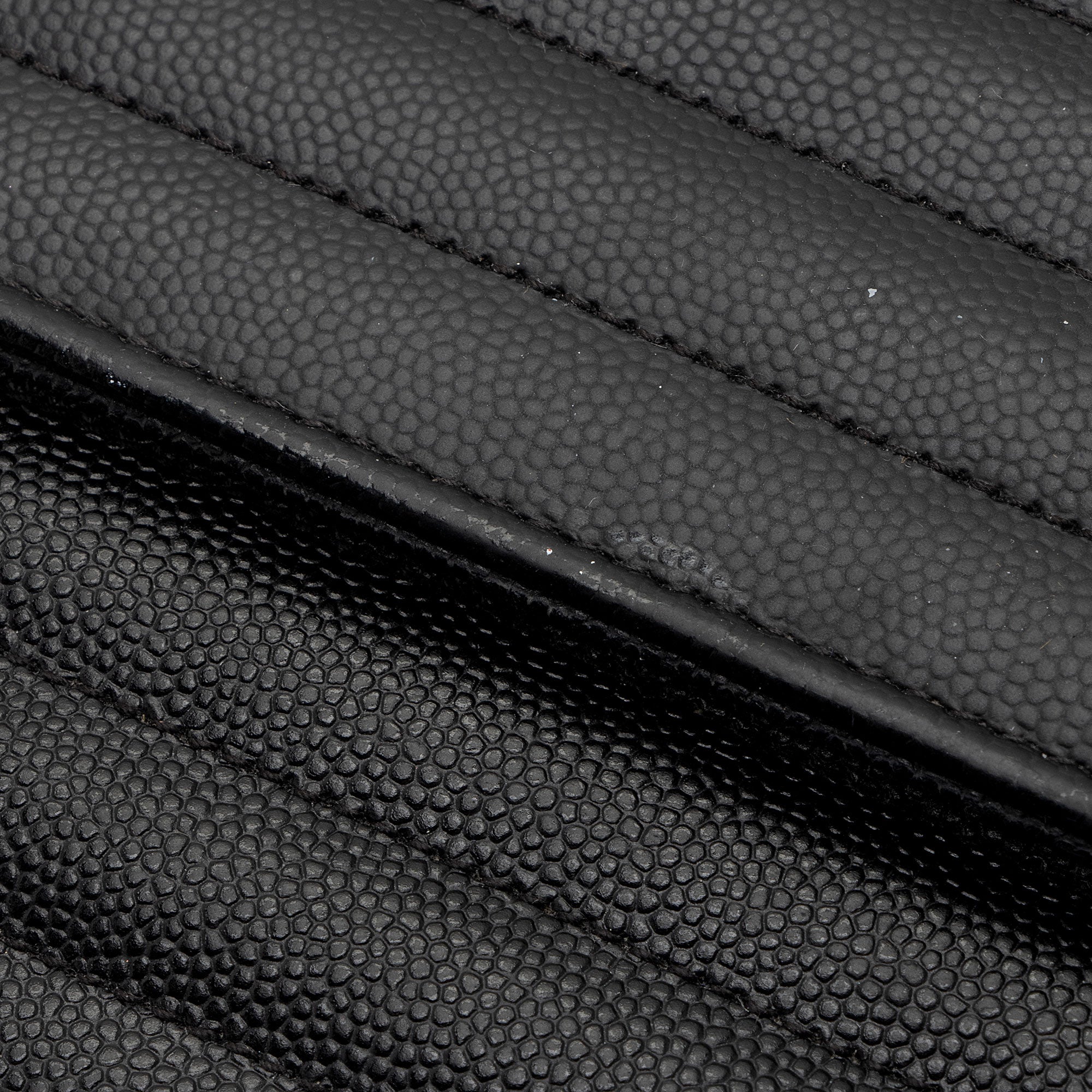 Saint Laurent Matelasse Grain de Poudre Monogram Chain Wallet - FINAL SALE (SHF-3qQ1Kb)