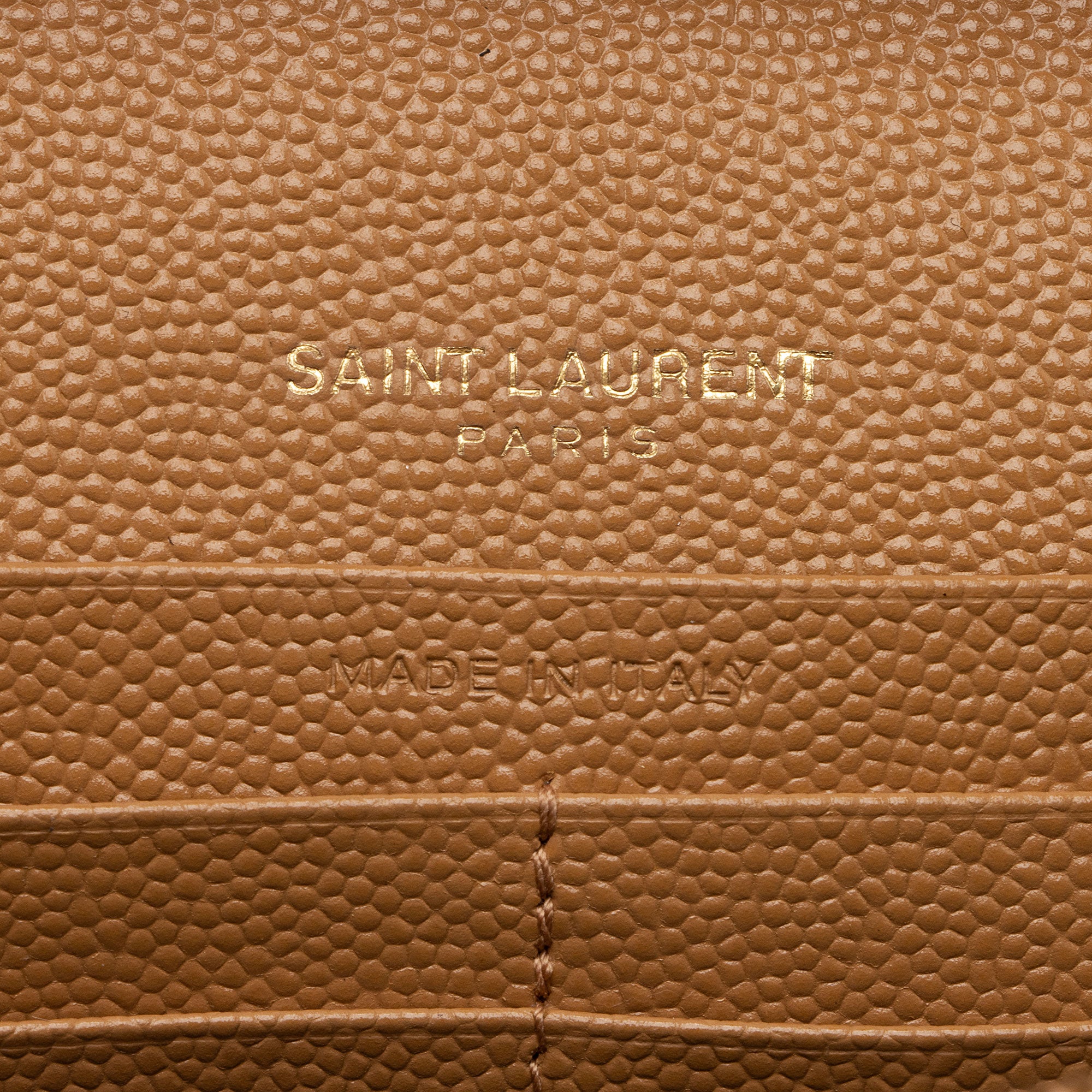 Saint Laurent Matelasse Grain de Poudre Monogram Chain Wallet (SHF-QuiirS)