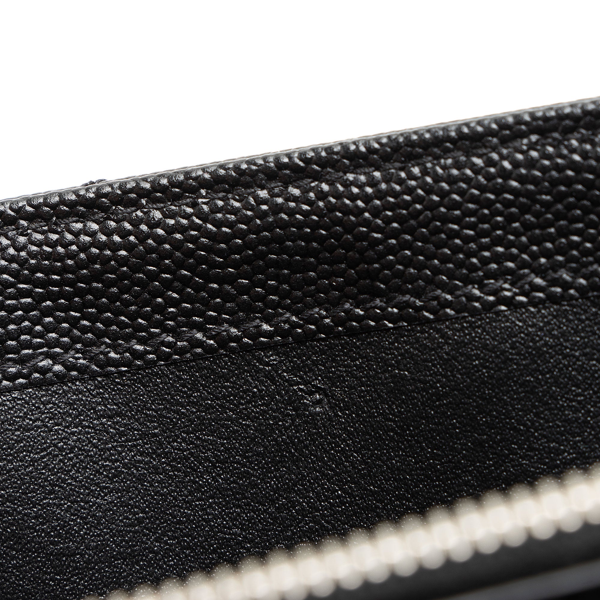 Saint Laurent Matelasse Grain de Poudre Monogram Chain Wallet