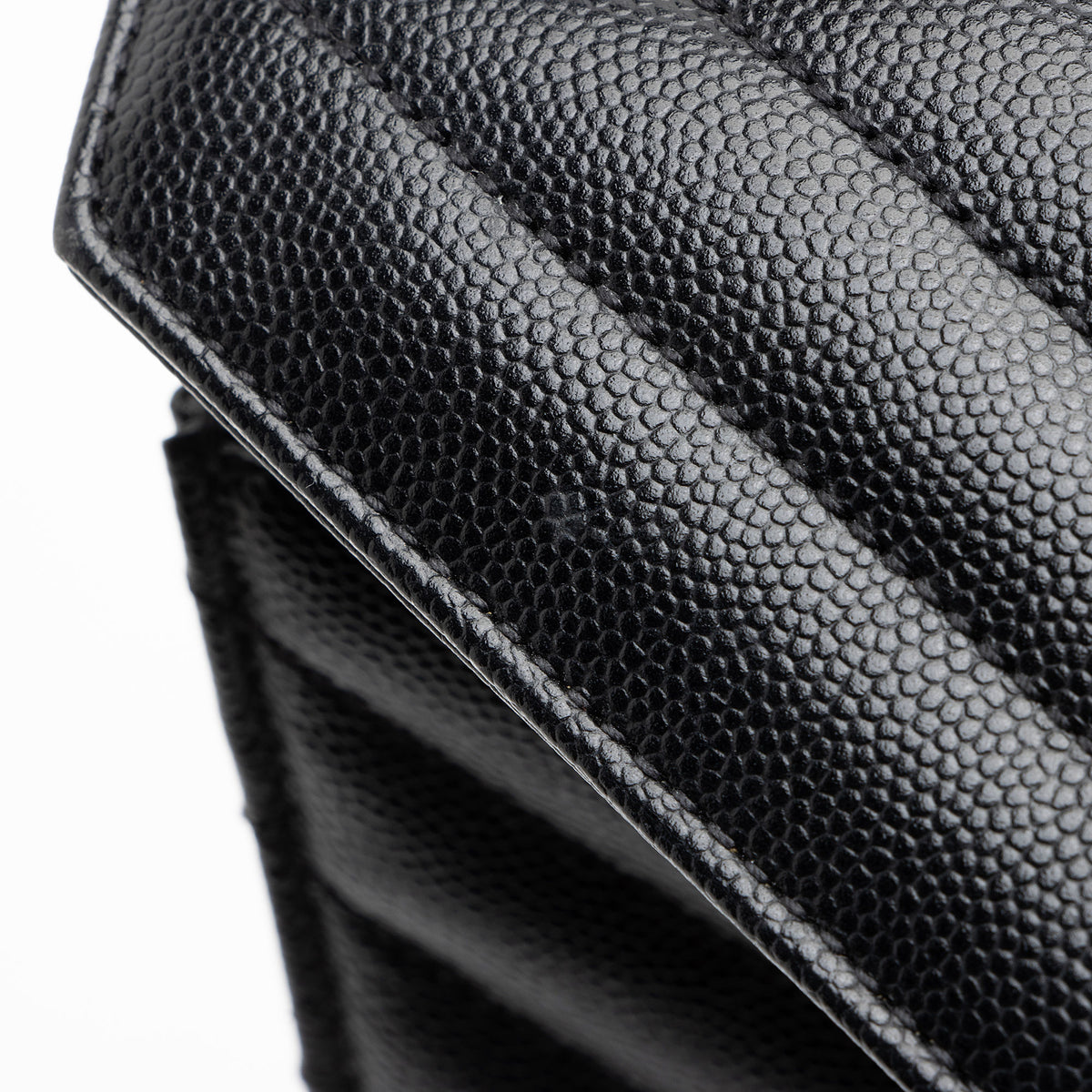 Saint Laurent Matelasse Grain de Poudre Monogram Large Shoulder Bag