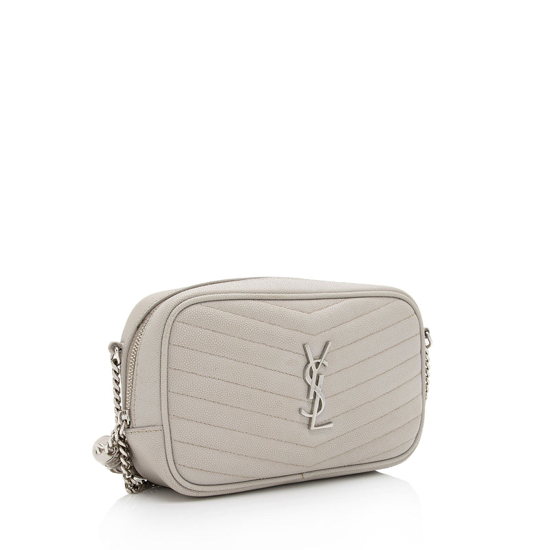 Saint Laurent White Mini Lou Bag