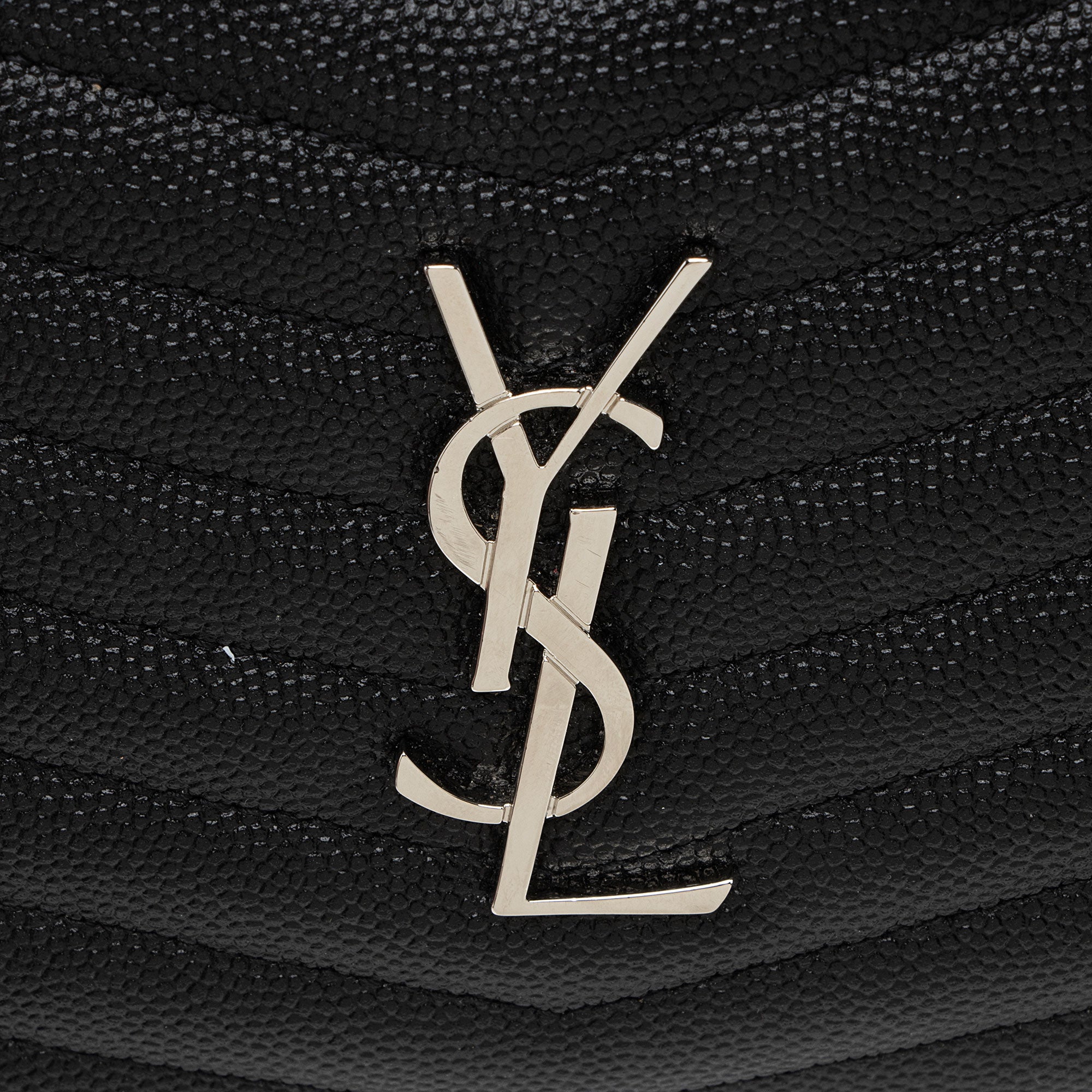 Saint Laurent Matelasse Grain de Poudre Monogram Lou Mini Camera Bag