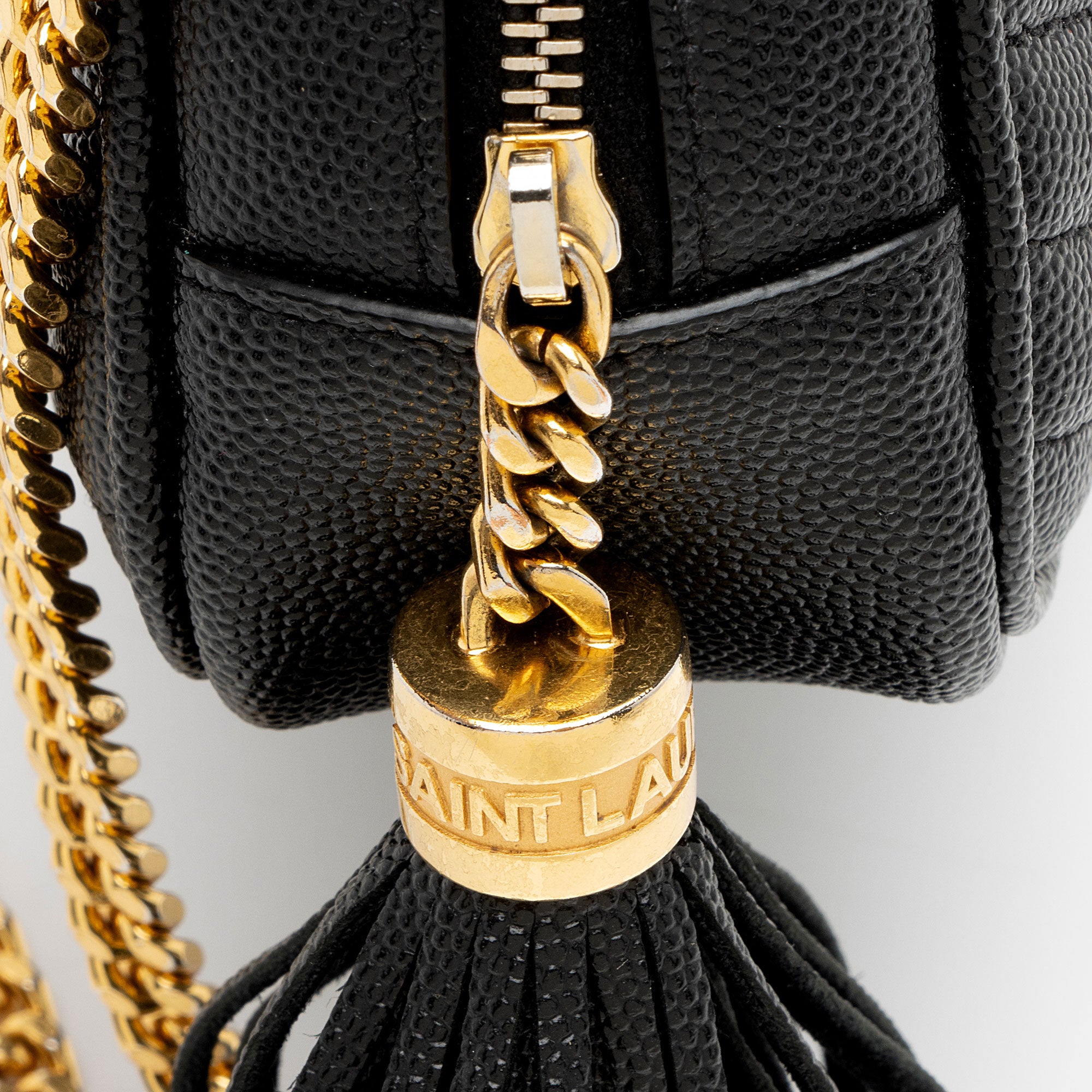 Saint Laurent Matelasse Grain de Poudre Monogram Lou Mini Camera Bag