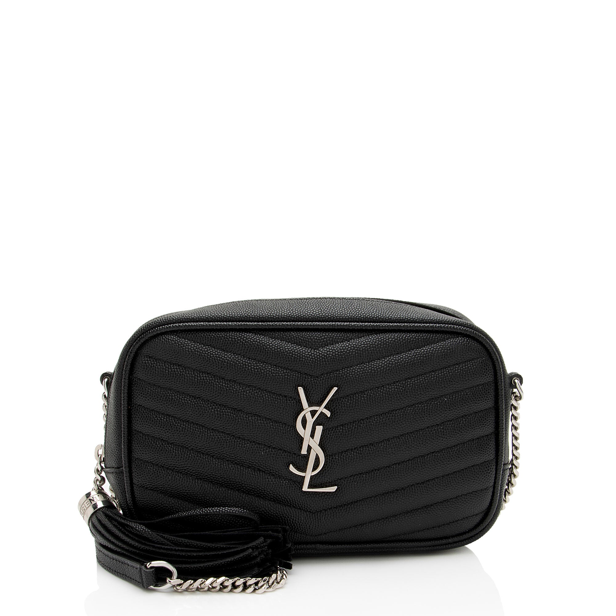 Saint Laurent Matelasse Grain de Poudre Monogram Lou Mini Camera Bag