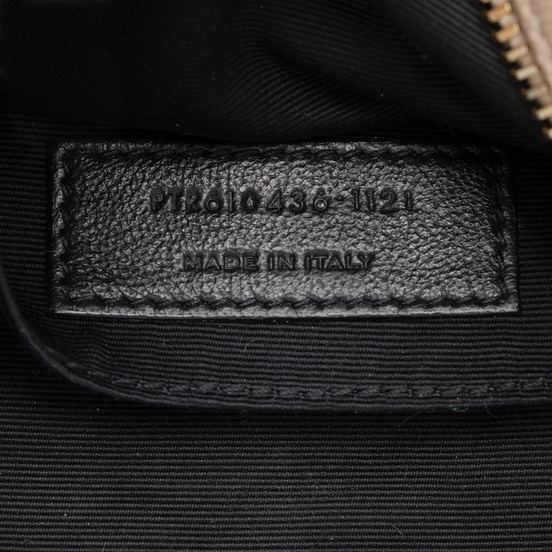 Saint Laurent Monogramme Round Bag In Black