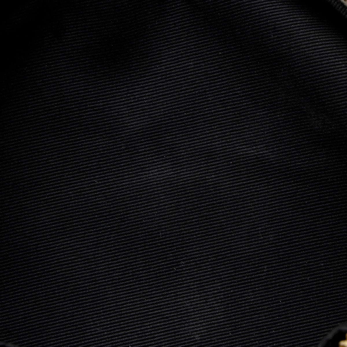Saint Laurent Matelasse Grain de Poudre Monogram Vinyle Round Camera Bag