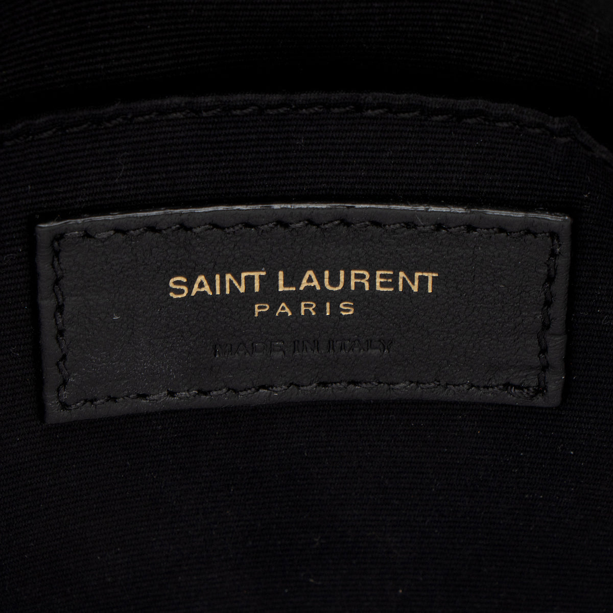 Saint Laurent Matelasse Grain de Poudre Monogram Vinyle Round Camera Bag