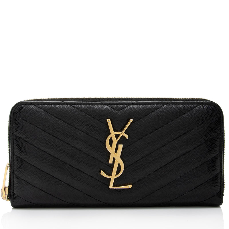 Saint Laurent Monogram Zip-Around Wallet