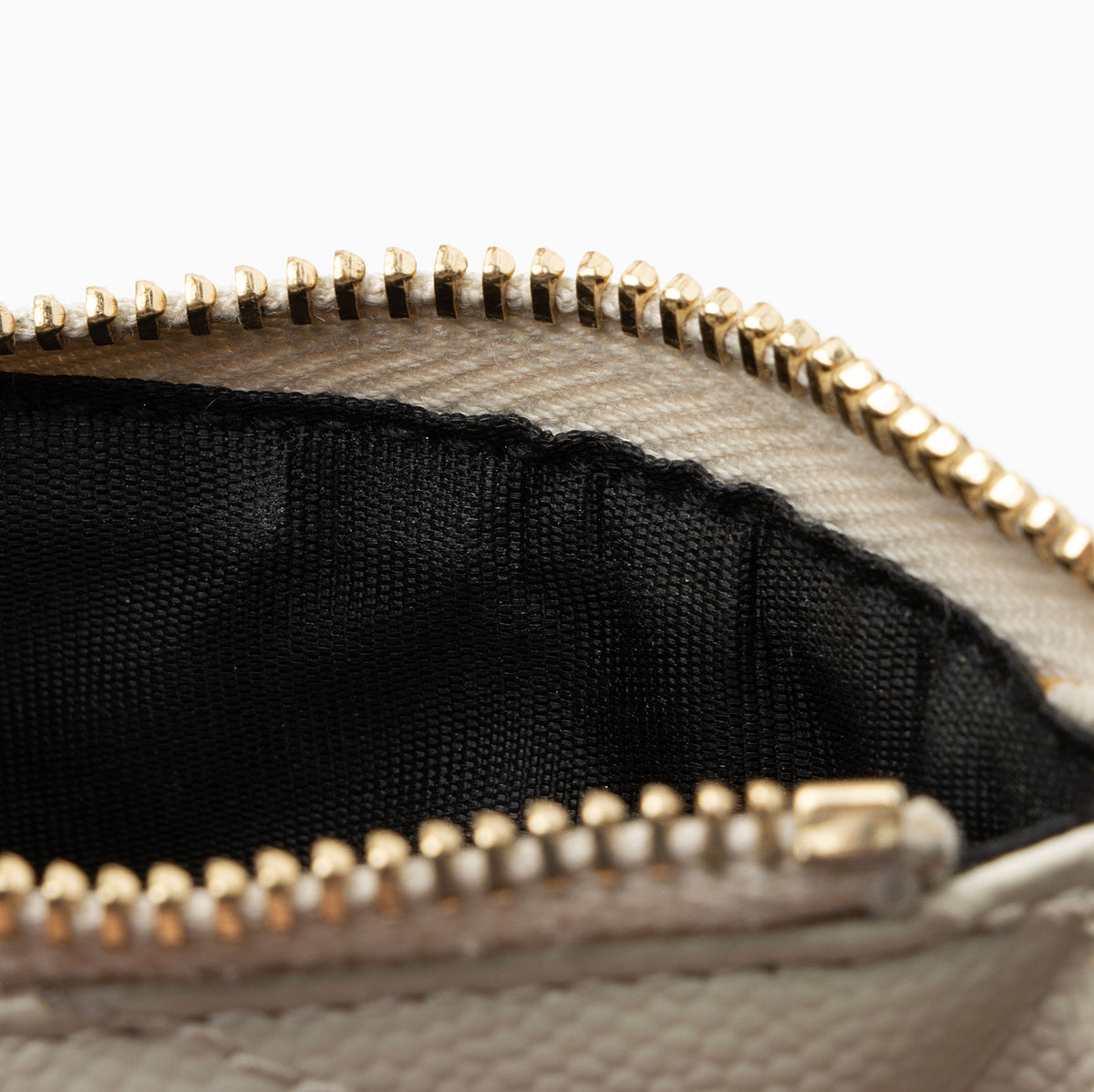 Saint Laurent Matelasse Grain de Poudre Monogram Zipper Card Case