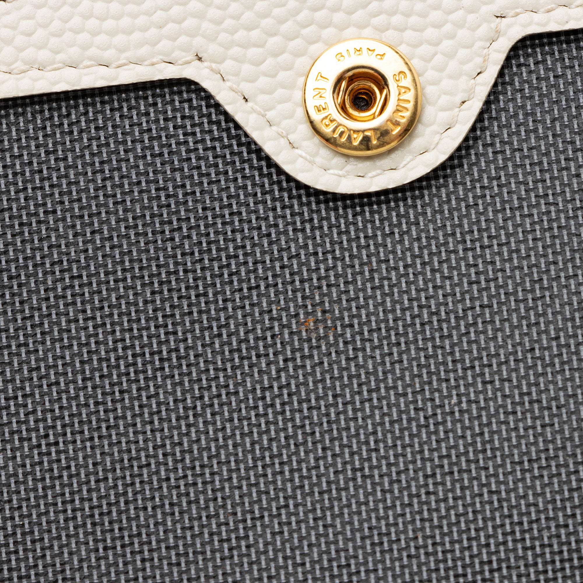 Saint Laurent Matelasse Grain de Poudre Monogram Zipper Card Case