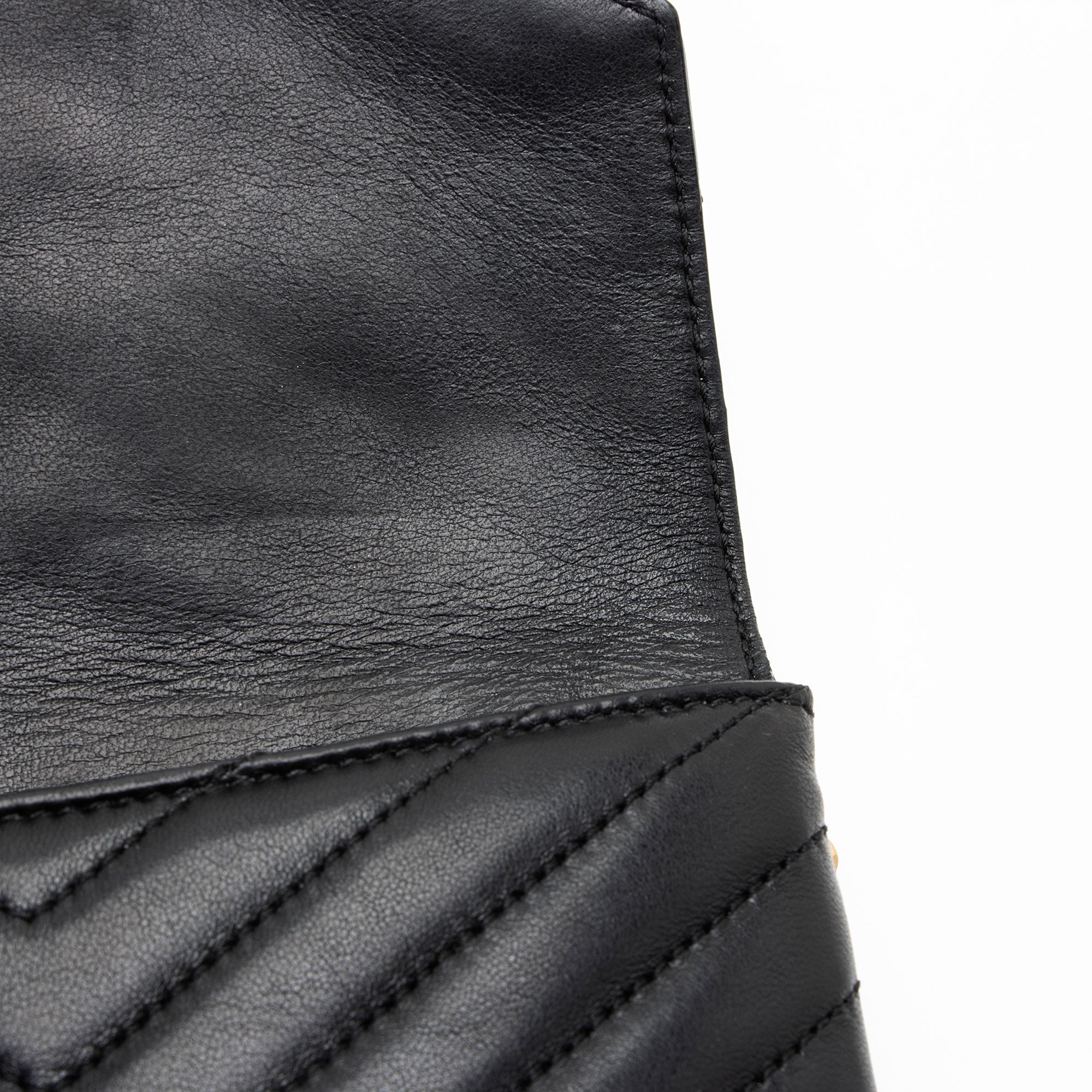 Saint Laurent Matelasse Lambskin Monogram Small Double Flap Bag