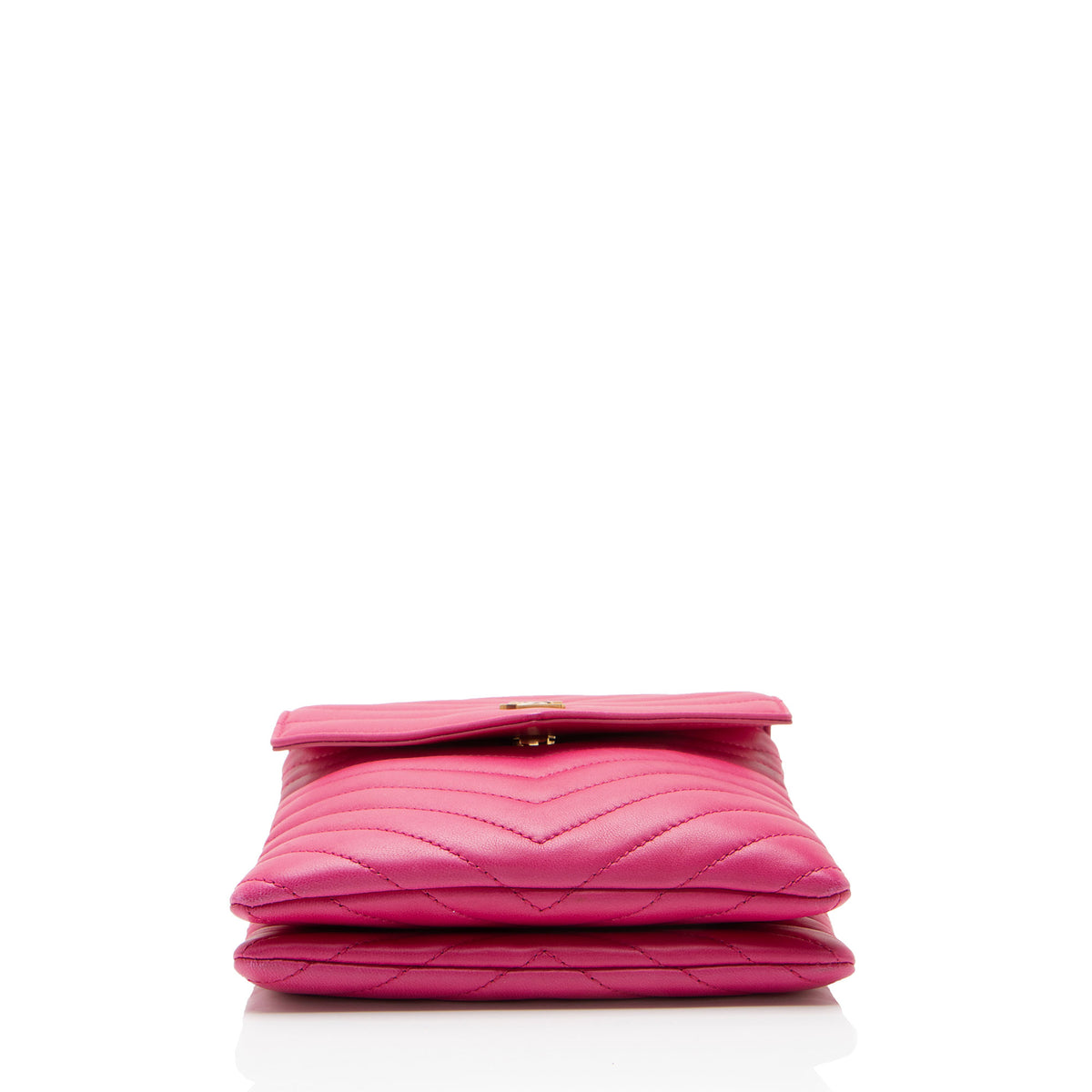 Saint Laurent Matelasse Lambskin Monogram Small Double Flap Bag