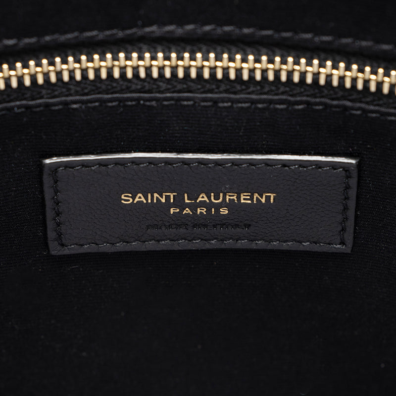 Saint Laurent Matelasse Lambskin Tweed Monogram Joe Backpack (SHF-akbPI0)