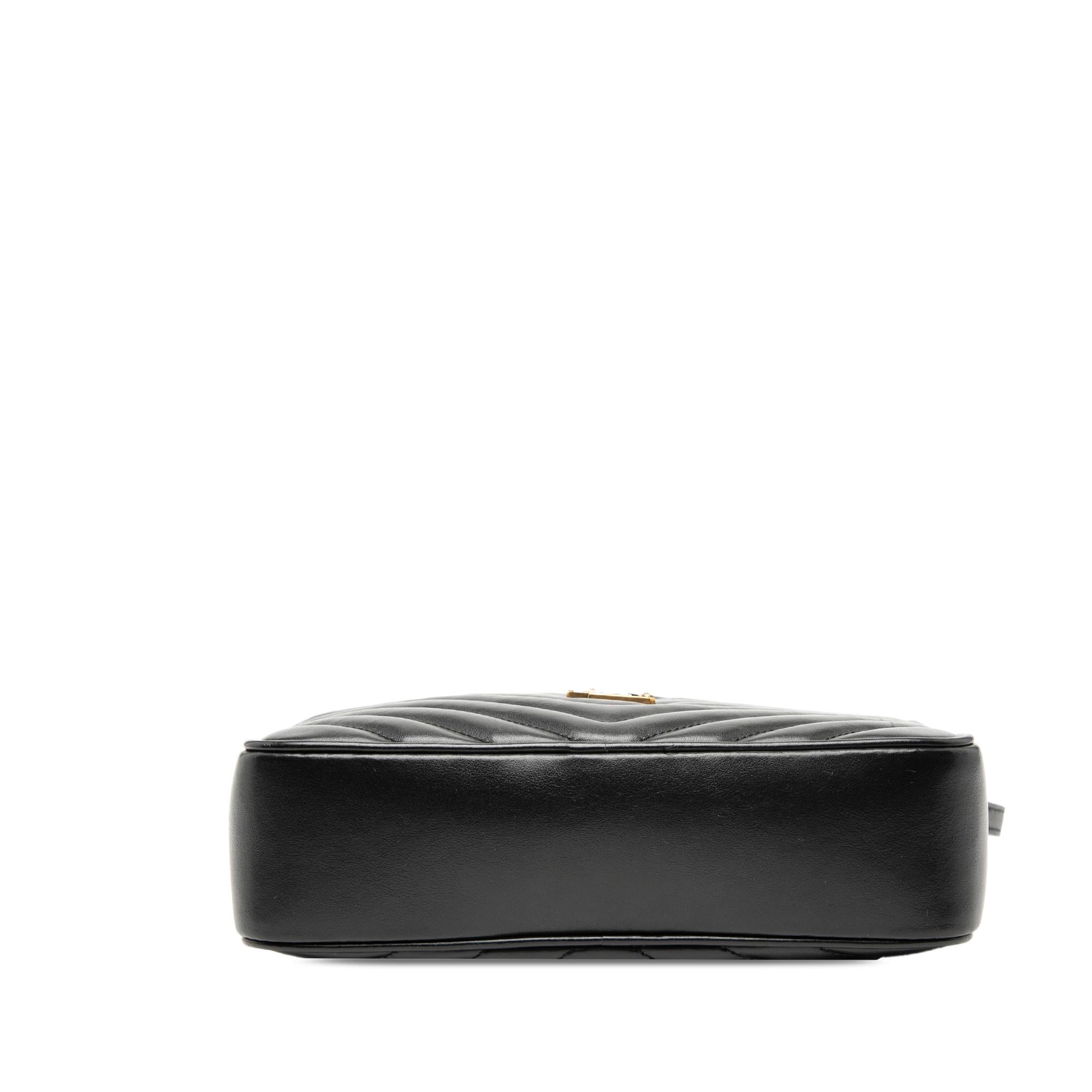 Saint Laurent Matelasse Leather Monogram Lou Camera Bag