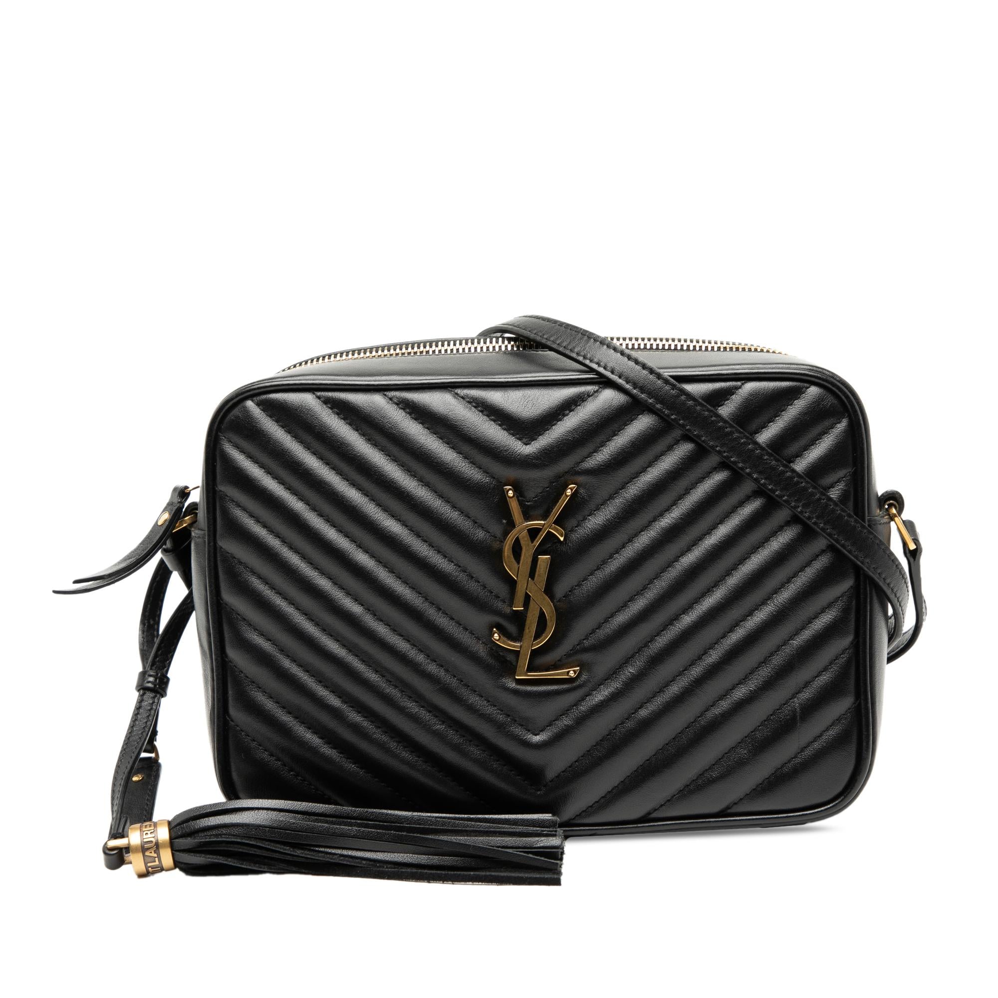 Saint Laurent Matelasse Leather Monogram Lou Camera Bag