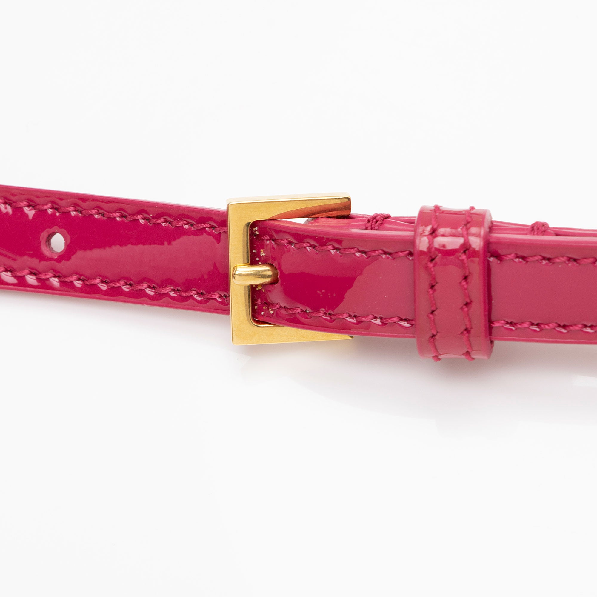 Saint Laurent Matelasse Patent Lambskin Monogram Vicky Camera Bag