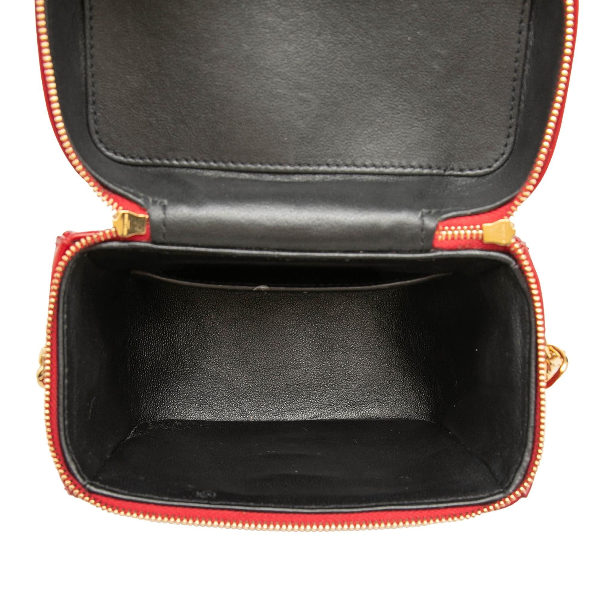 Saint Laurent Matelasse Patent Monogram Vicky Vanity Bag