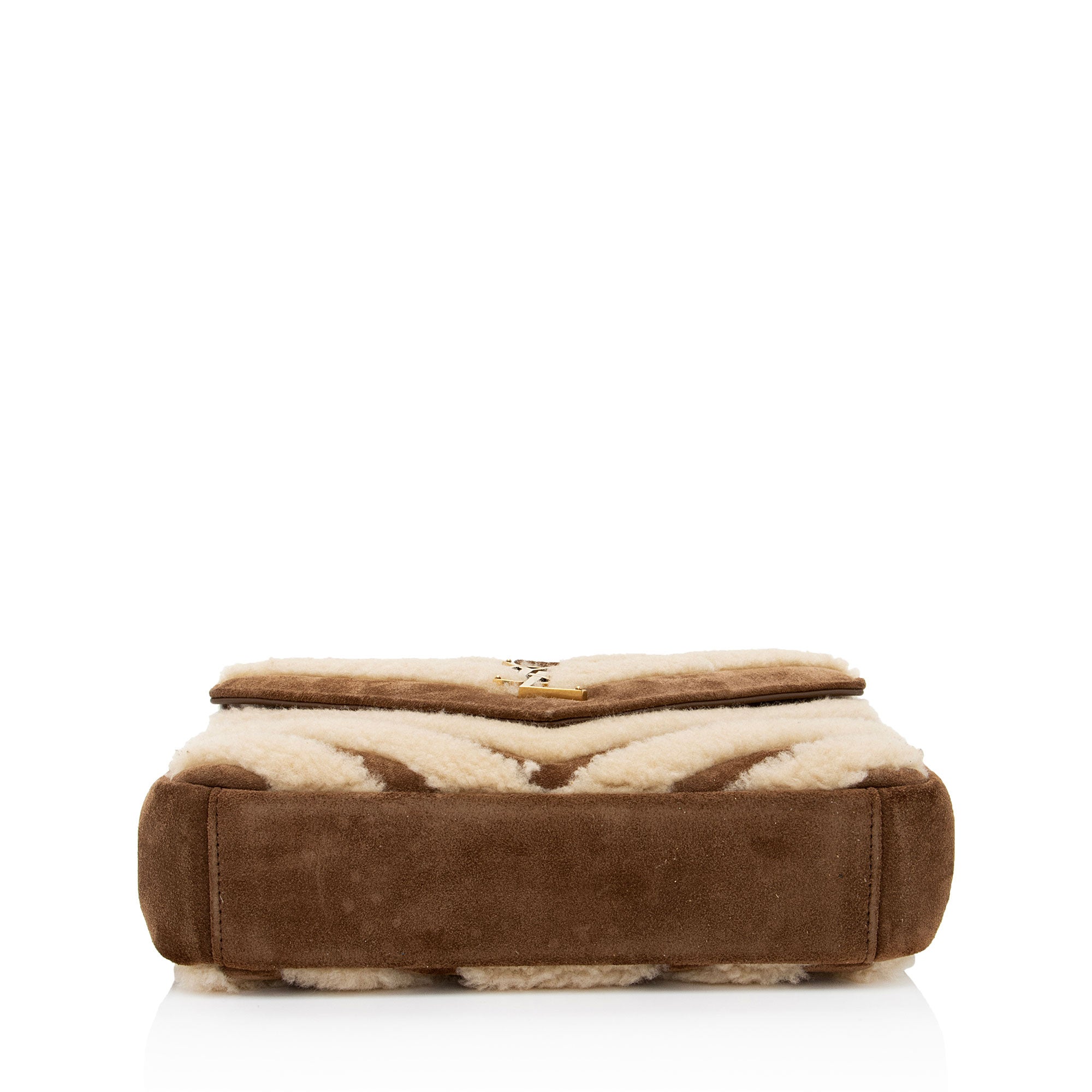 Saint Laurent Matelasse Shearling Nubuck College Medium Shoulder Bag (SHF-aCkyln)