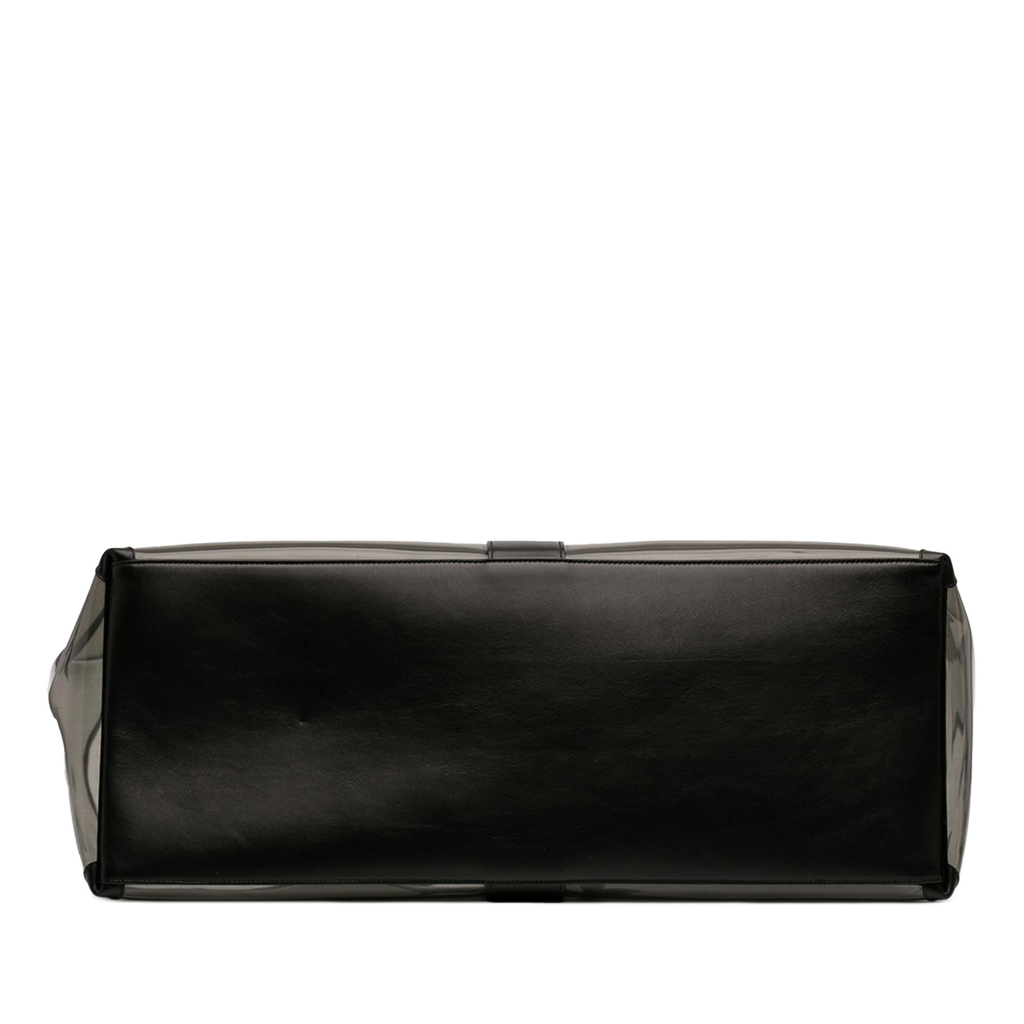 Saint Laurent Maxi PVC Transparent Y Tote