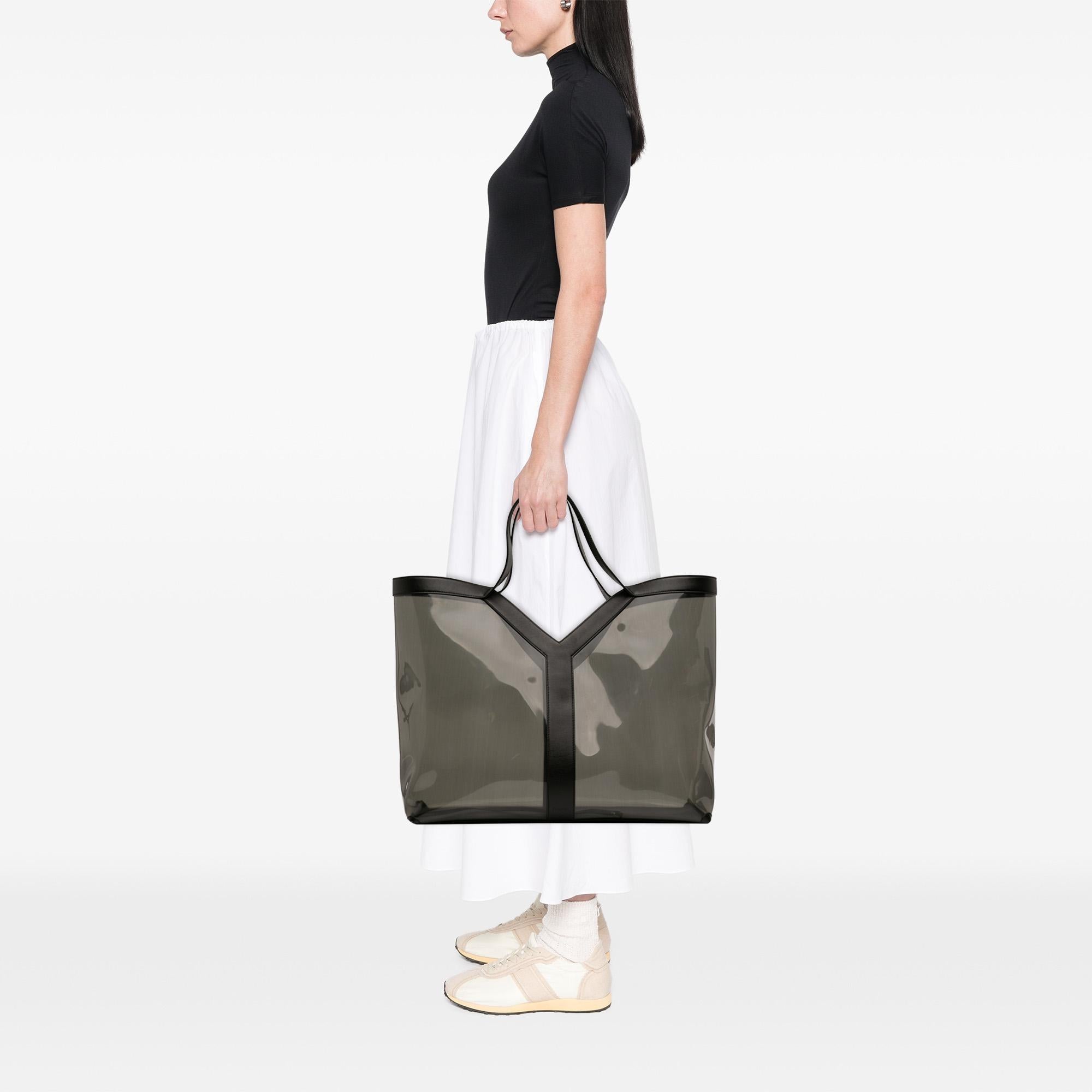 Saint Laurent Maxi PVC Transparent Y Tote