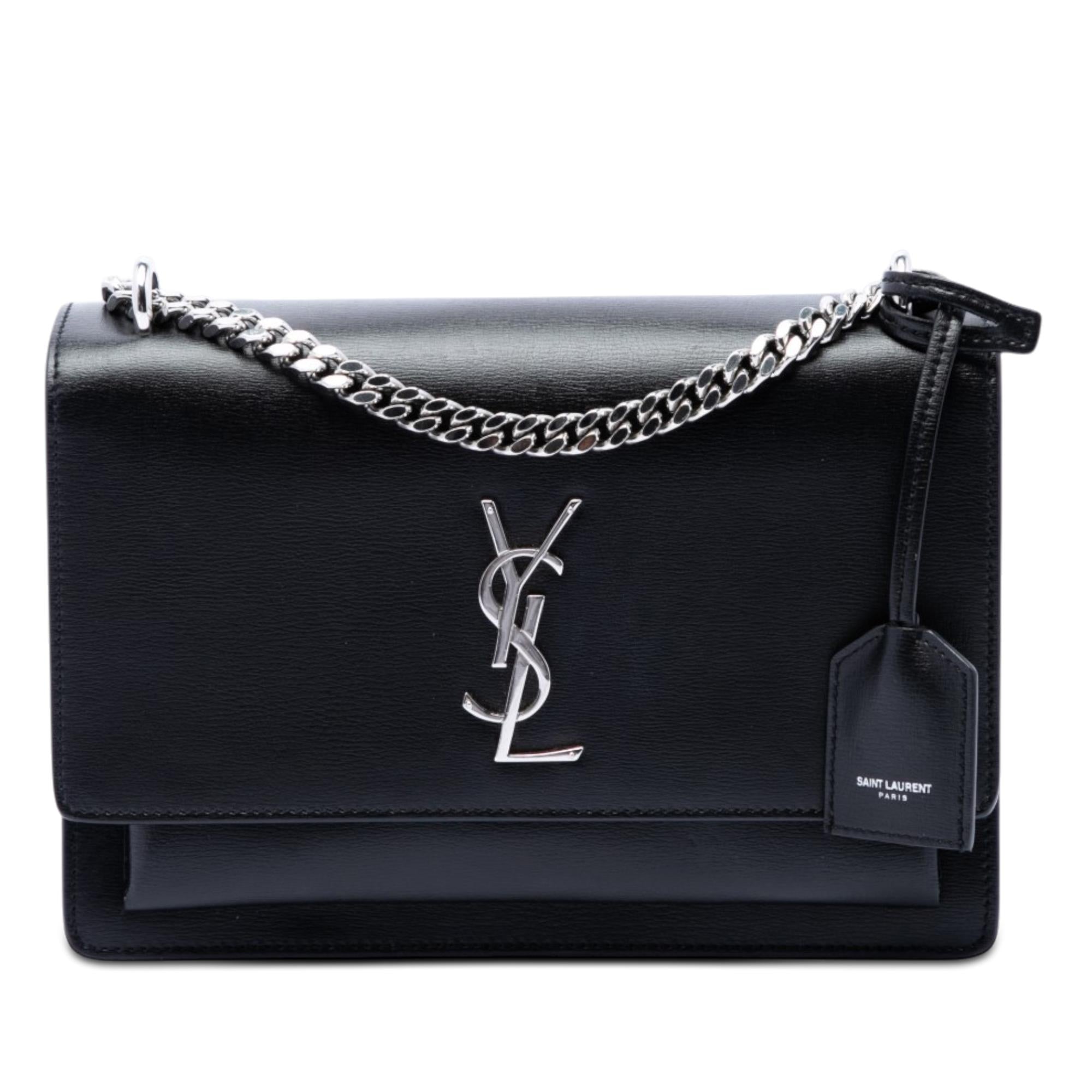 Saint Laurent Medium Calfskin Monogram Sunset Crossbody