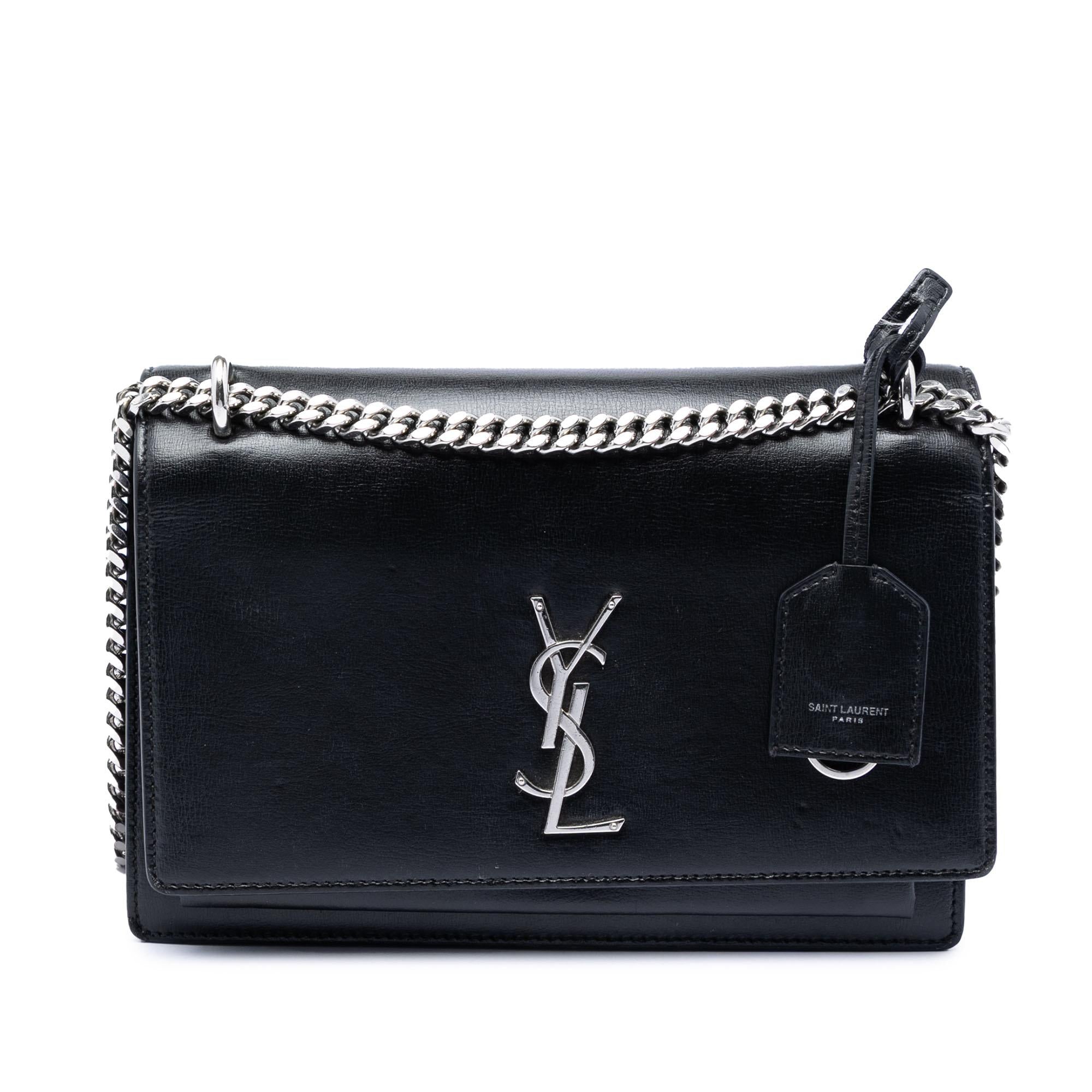 Saint Laurent Medium Calfskin Monogram Sunset Crossbody