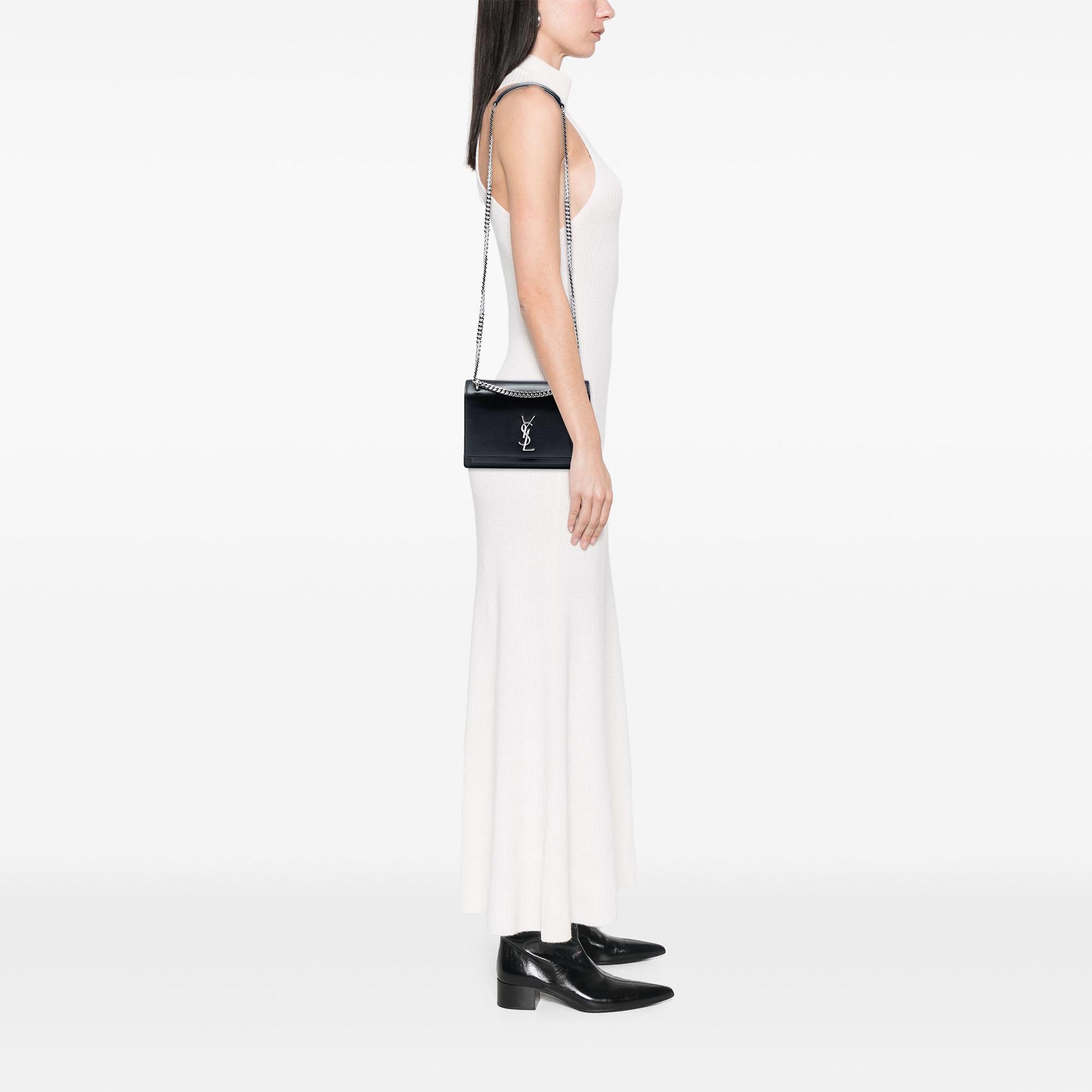 Saint Laurent Medium Calfskin Monogram Sunset Crossbody