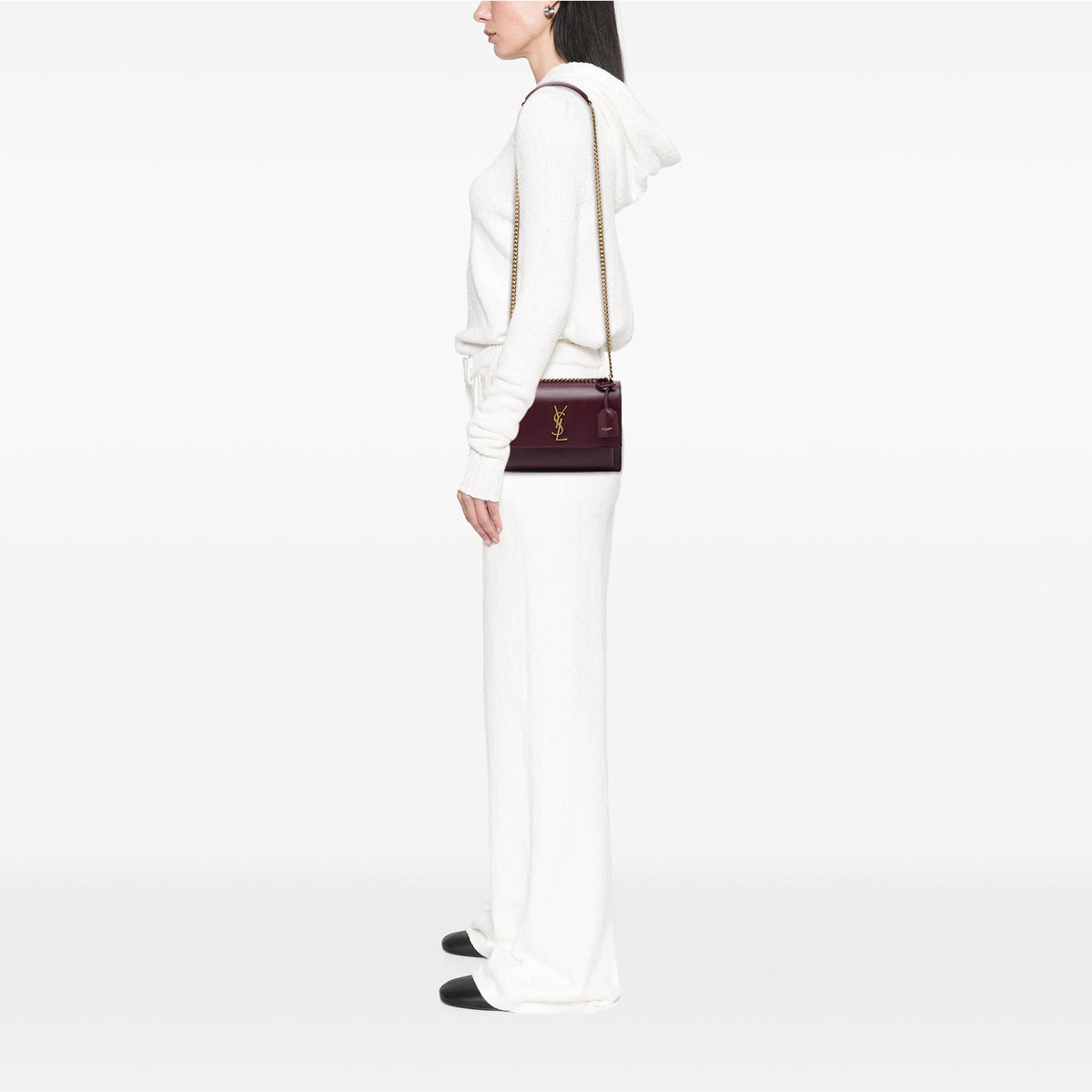 Saint Laurent Medium Calfskin Monogram Sunset Crossbody