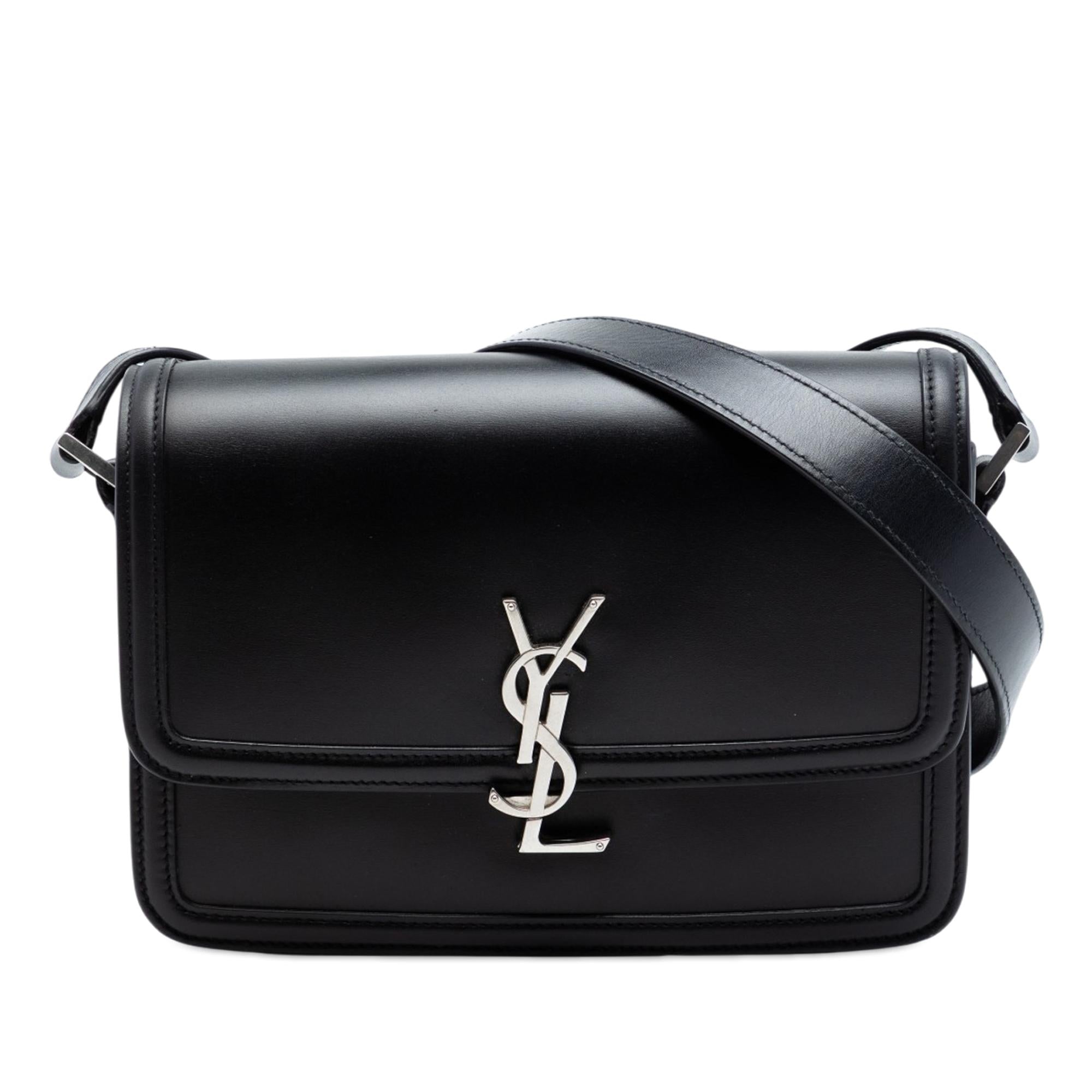 Saint Laurent Medium Calfskin Solferino Satchel In Box