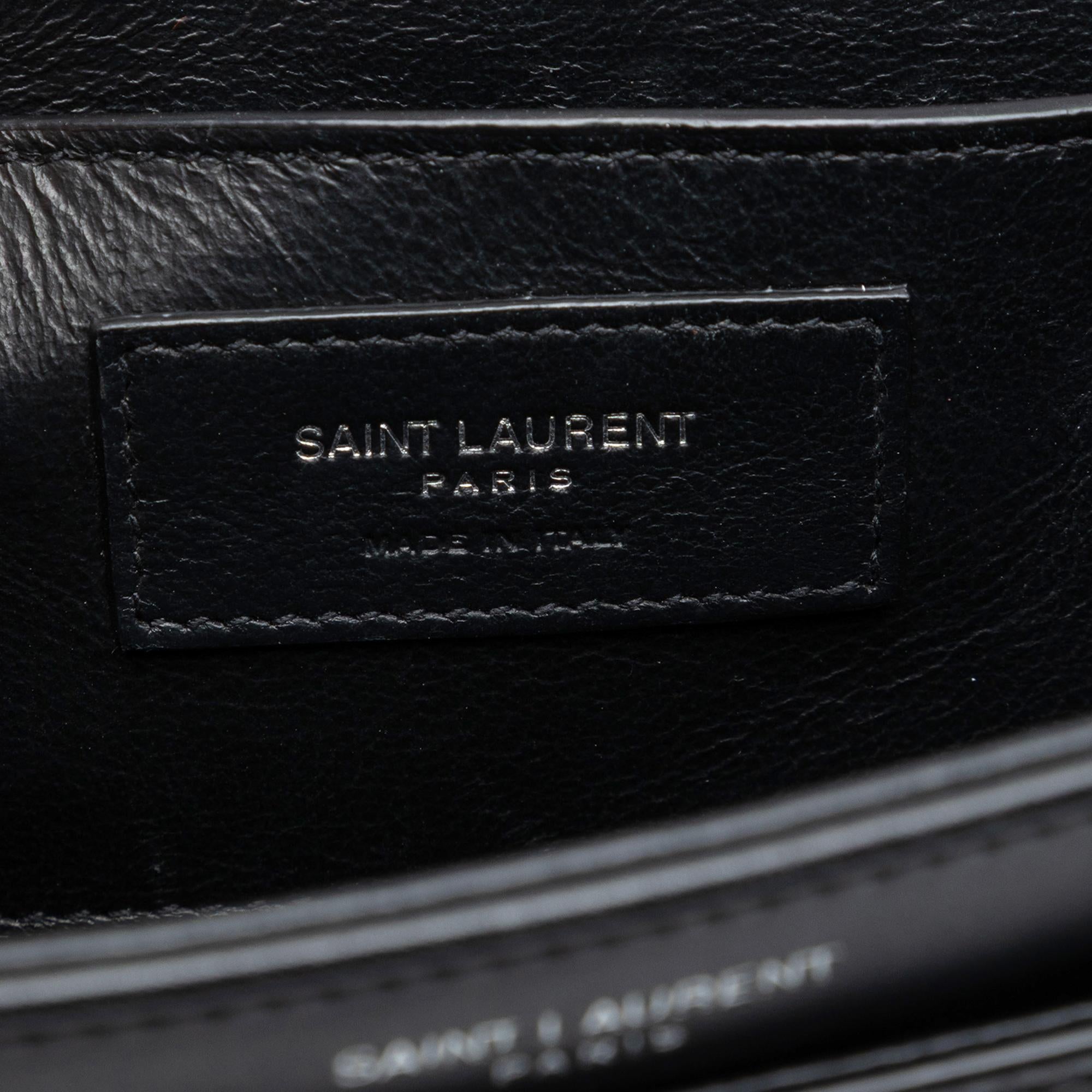 Saint Laurent Medium Calfskin Solferino Satchel In Box