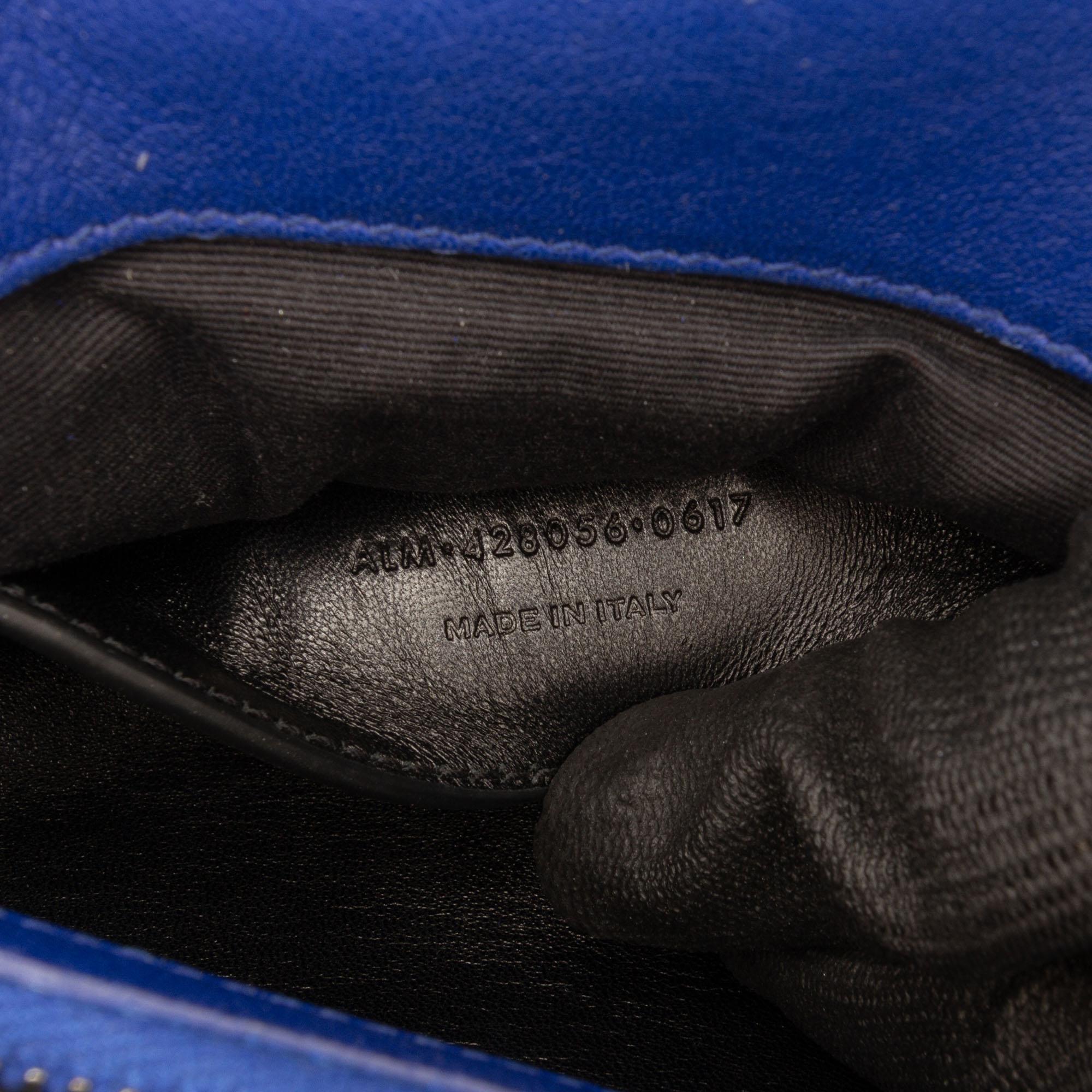Saint Laurent Medium Chevron Sheepskin Monogram College Satchel