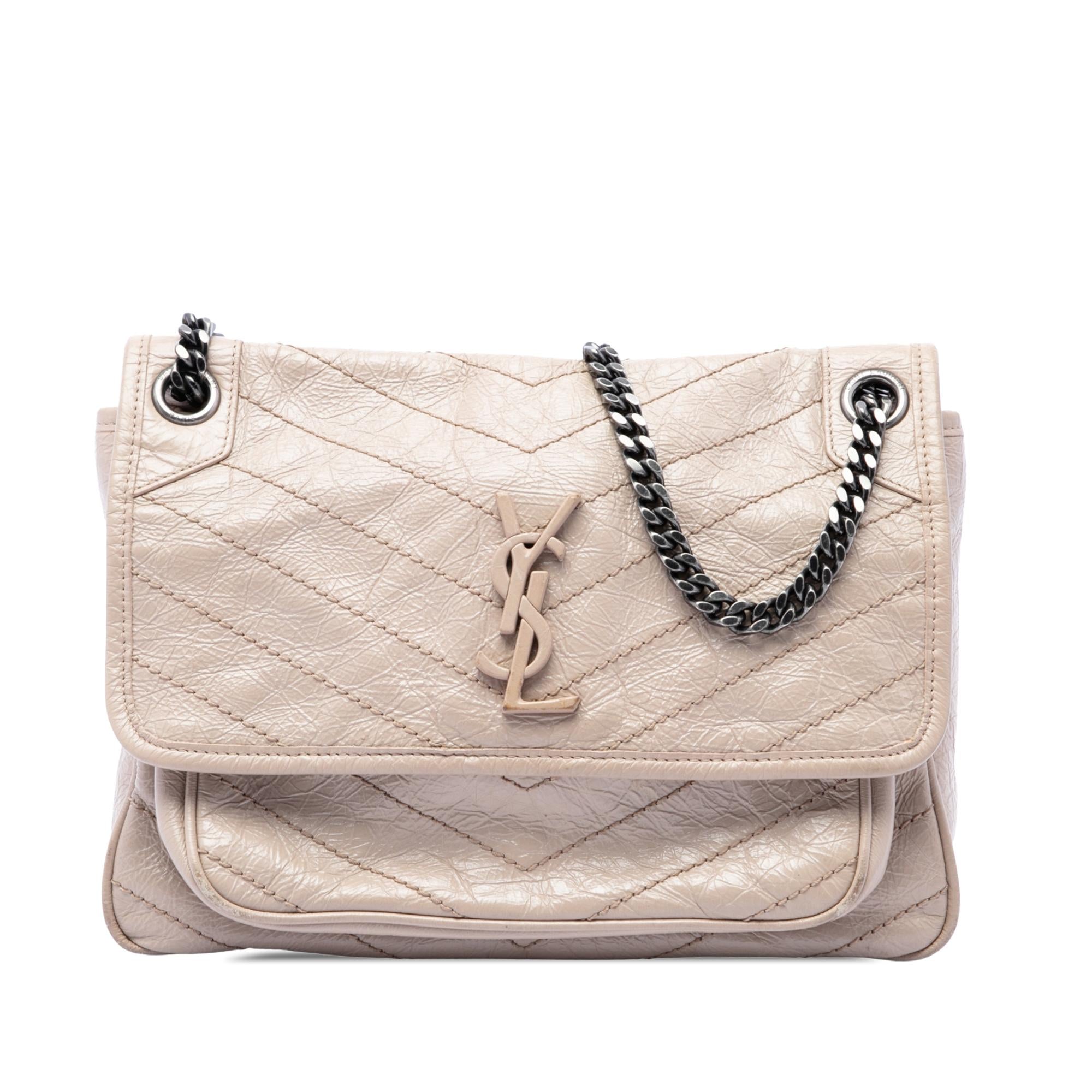 Saint Laurent Medium Crinkled Calfskin Niki