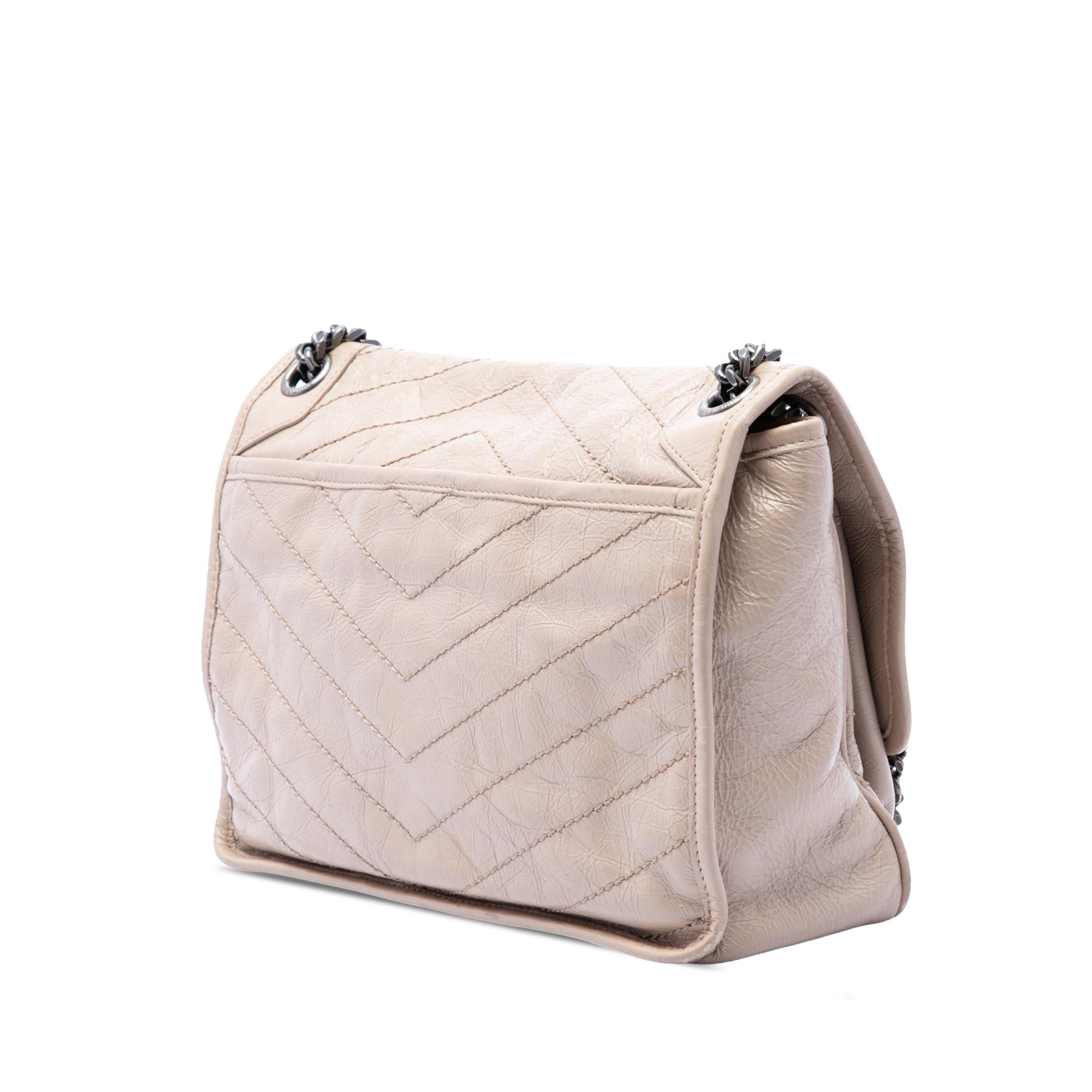 Saint Laurent Medium Crinkled Calfskin Niki