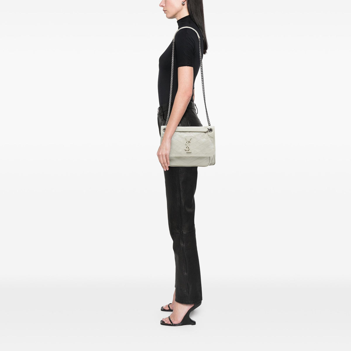 Saint Laurent Medium Crinkled Calfskin Niki