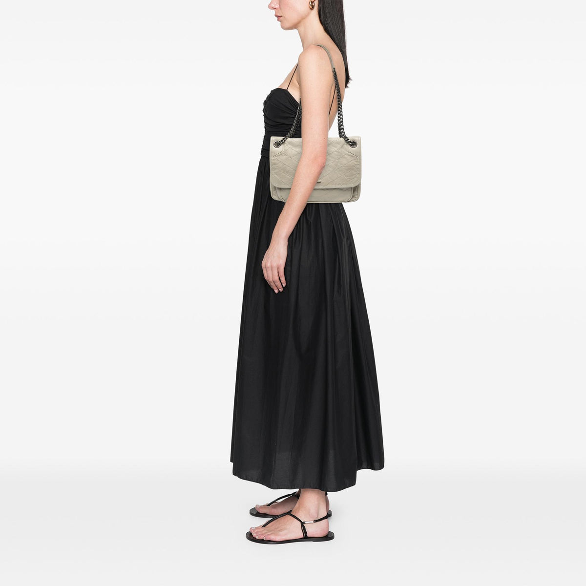 Saint Laurent Medium Crinkled Calfskin Niki
