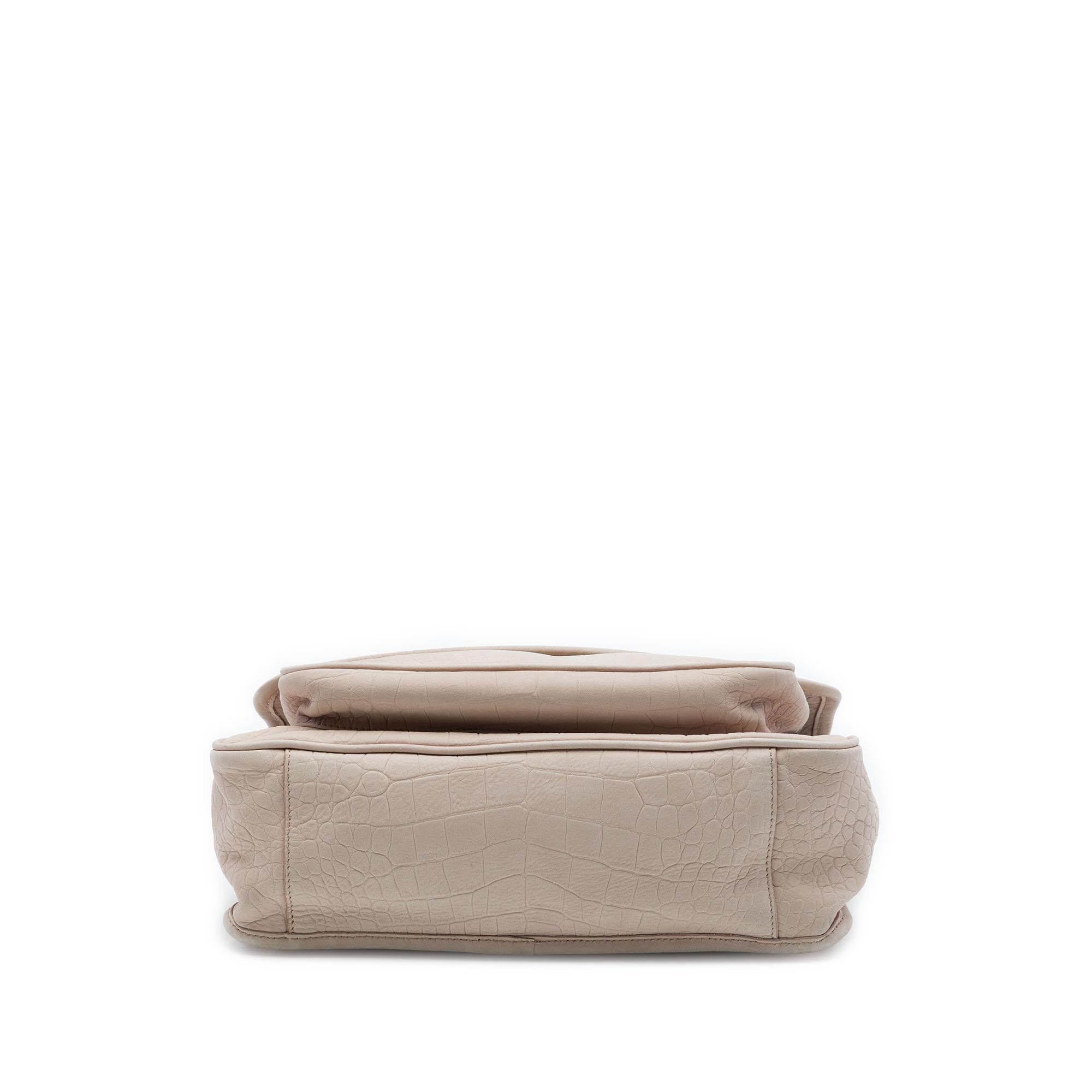 Saint Laurent Medium Croc Embossed Nubuck Niki