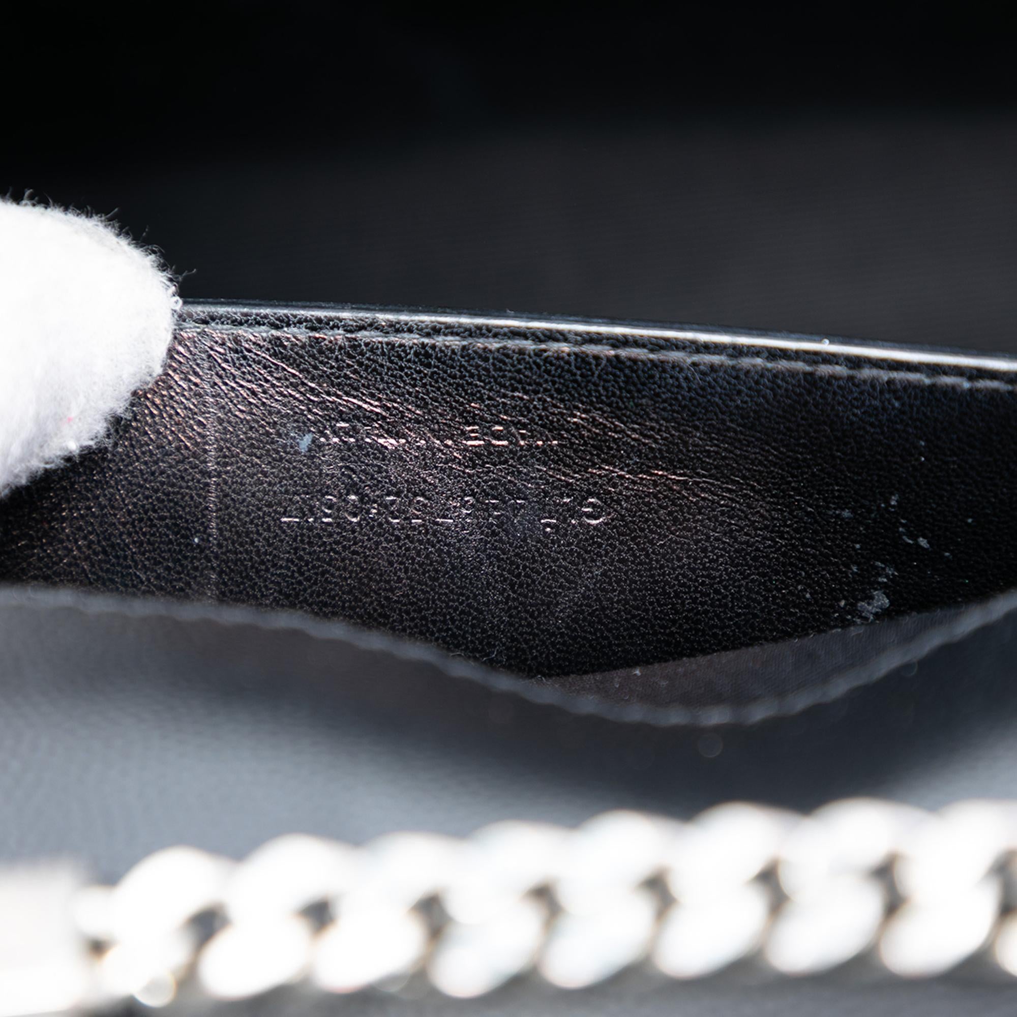 Saint Laurent Medium Grain De Poudre Leather Monogram Kate Crossbody