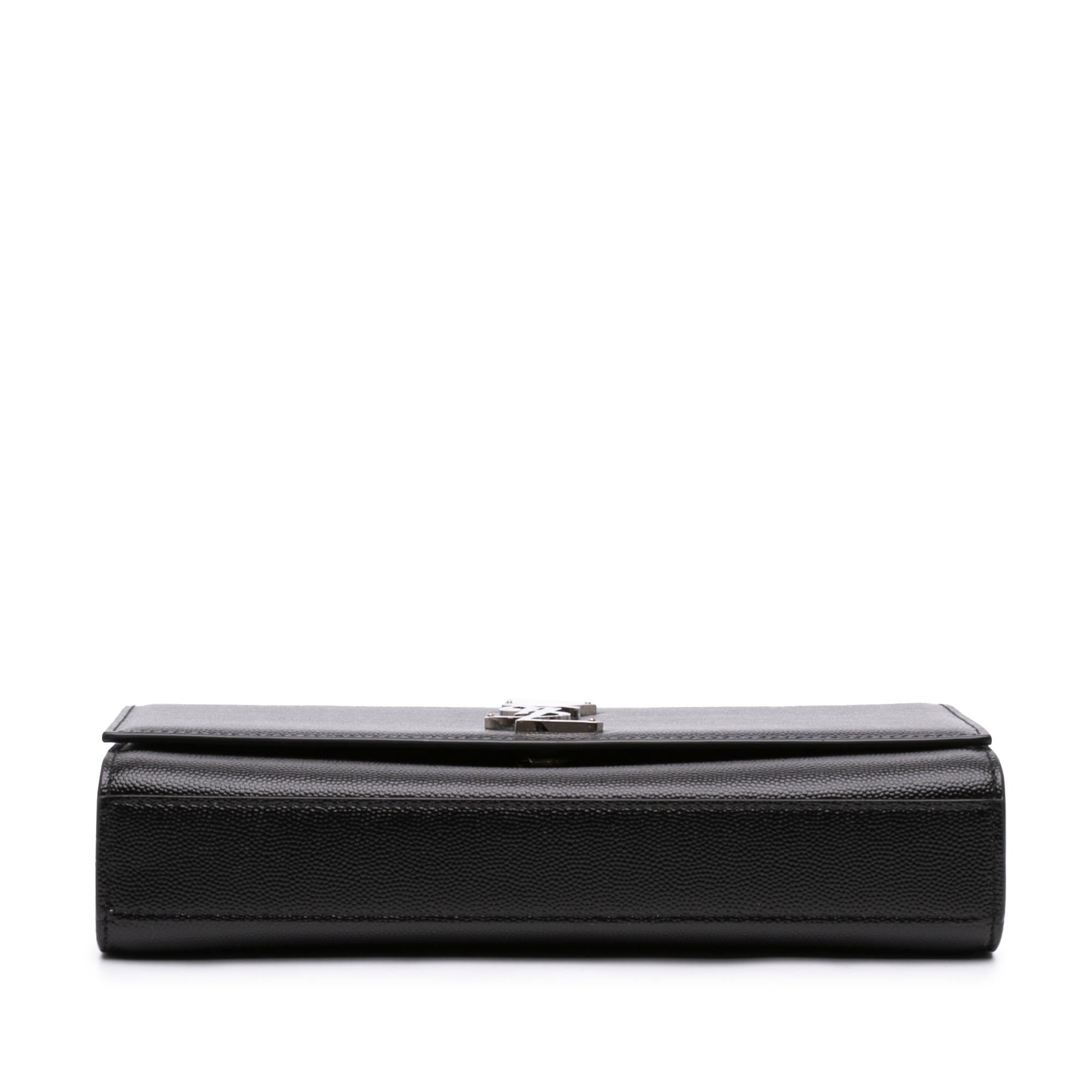 Saint Laurent Medium Grain De Poudre Monogram Kate Crossbody