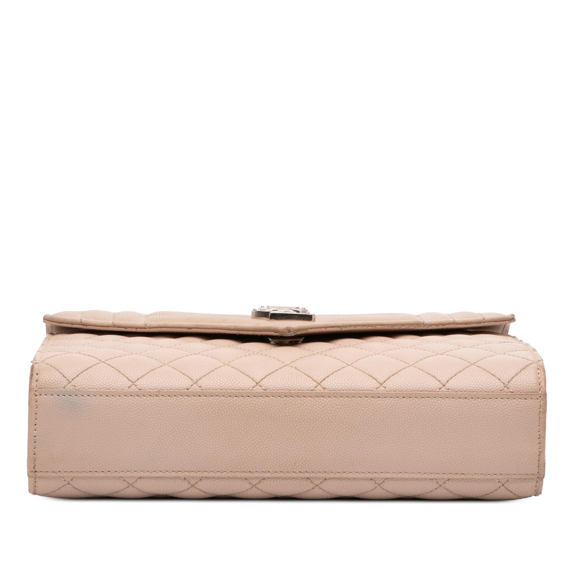 Saint Laurent Medium Grain De Poudre Triquilt Monogram Envelope Bag