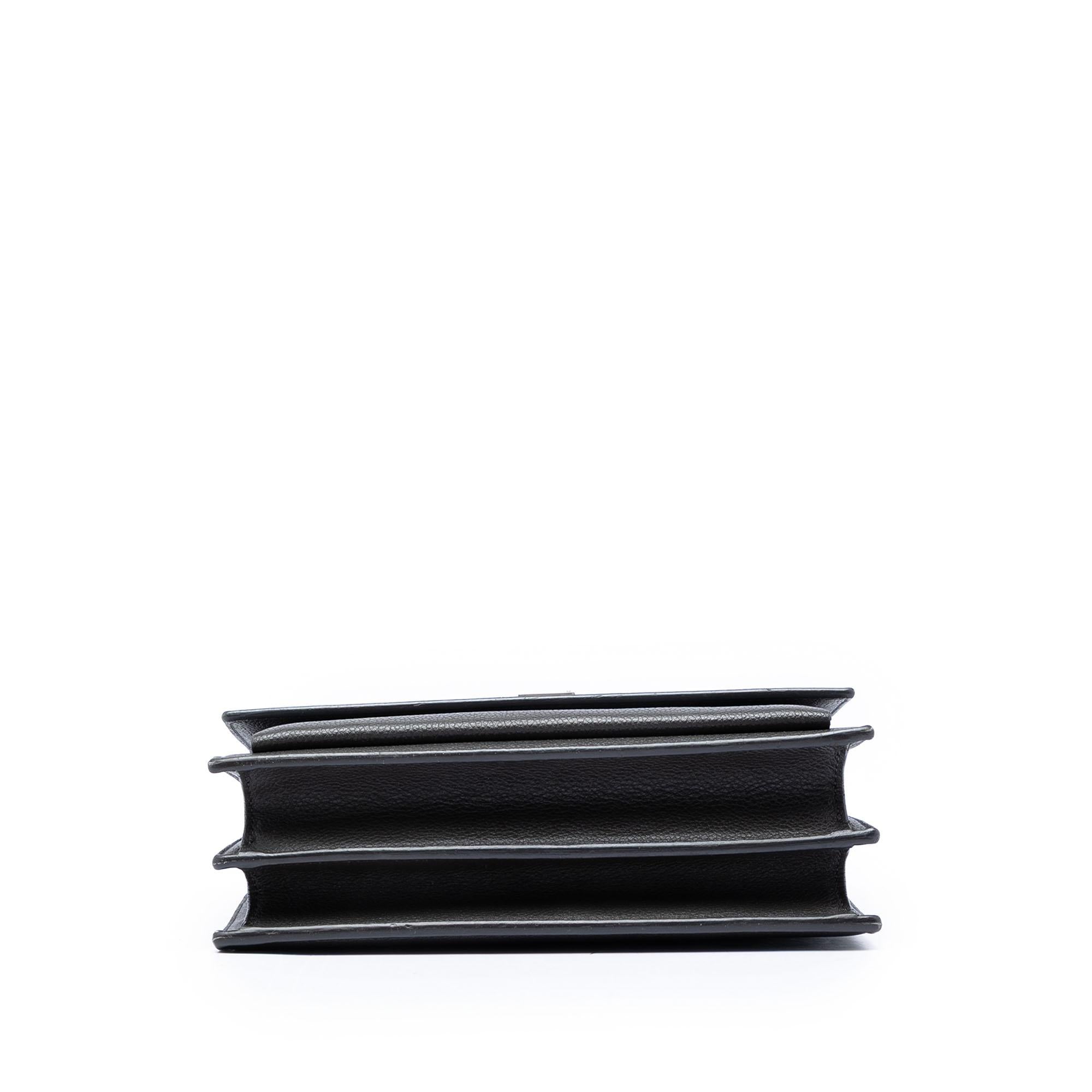 Saint Laurent Medium Grained Calfskin Monogram Sunset Crossbody