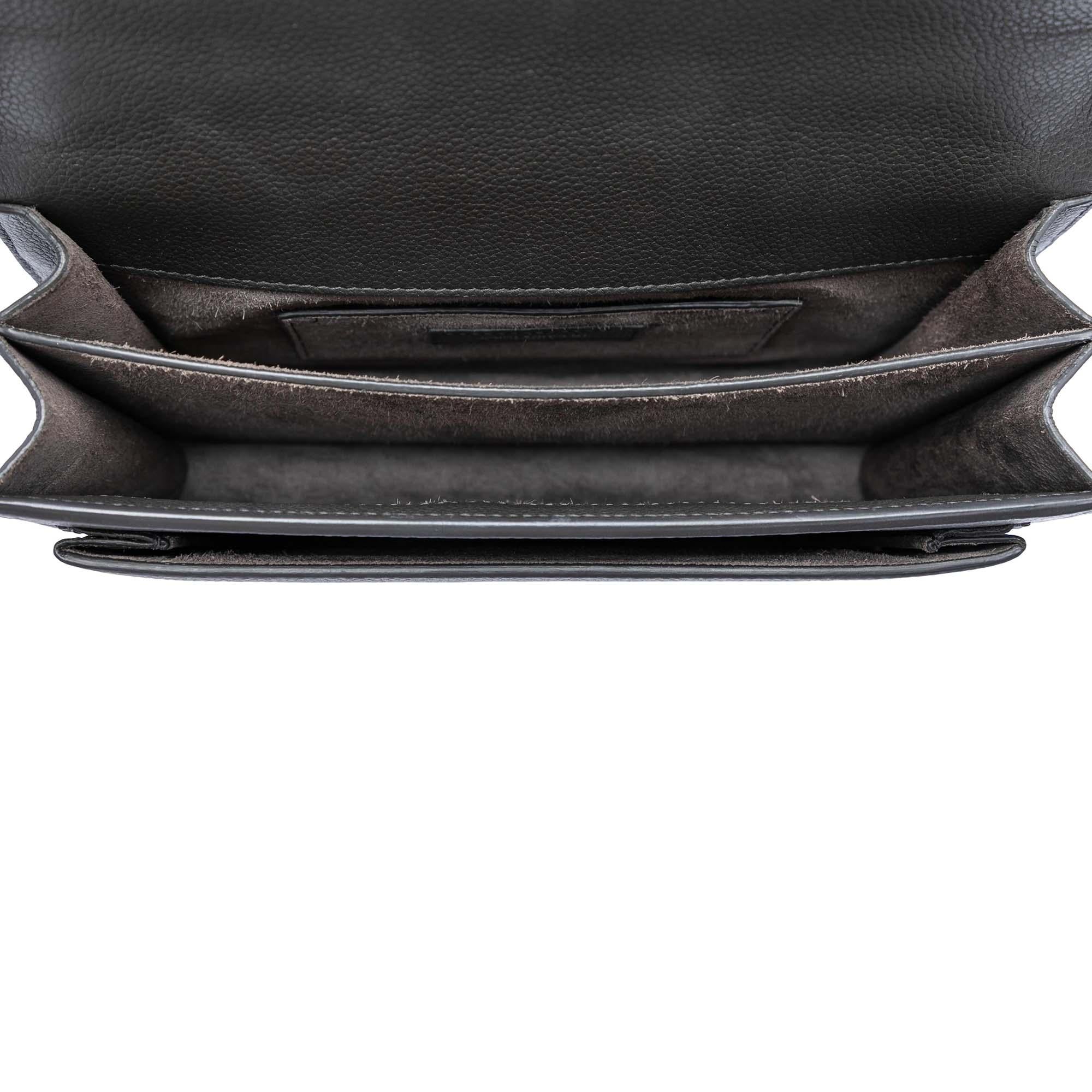 Saint Laurent Medium Grained Calfskin Monogram Sunset Crossbody