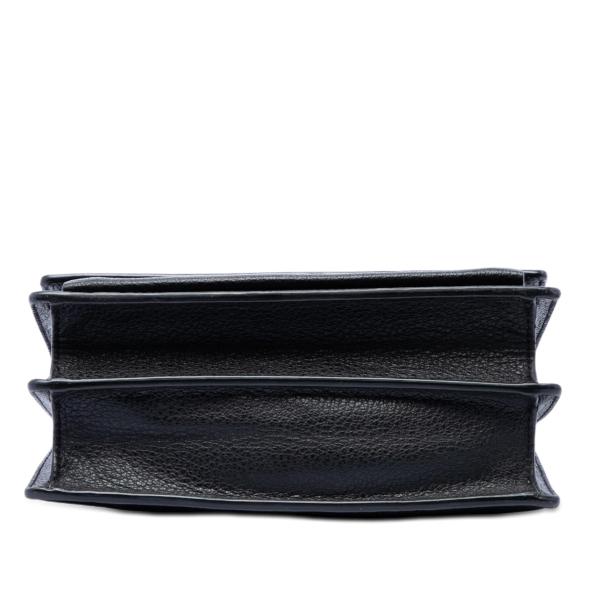 Saint Laurent Medium Grained Calfskin Monogram Sunset Crossbody