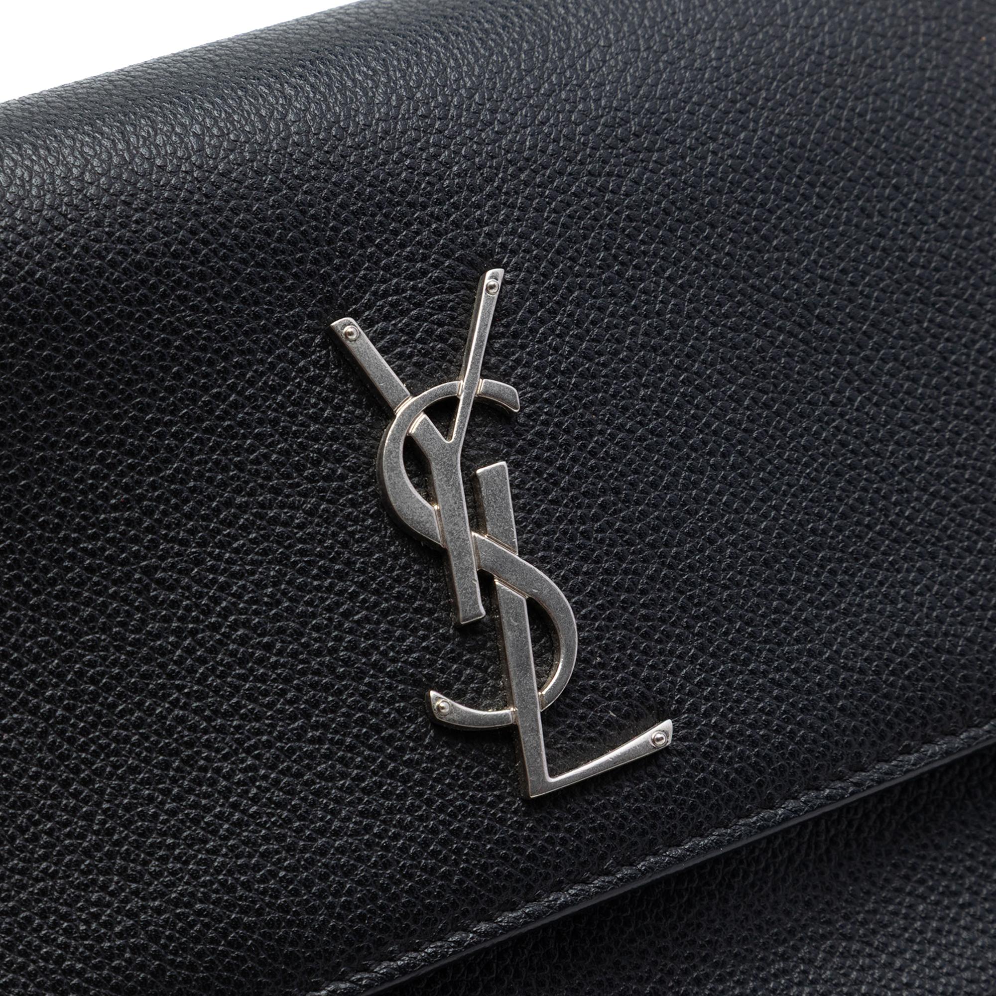 Saint Laurent Medium Grained Calfskin Monogram Sunset Crossbody