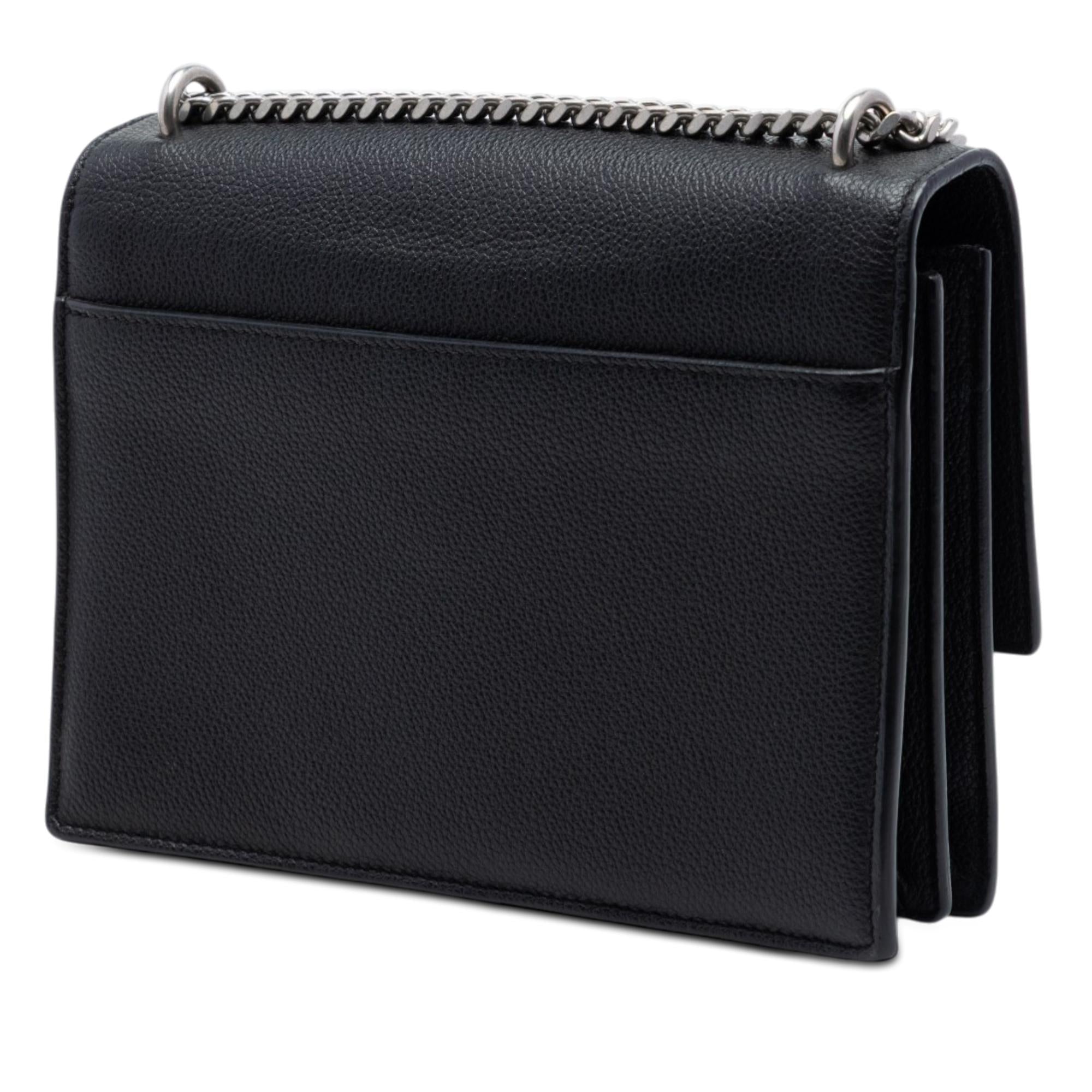 Saint Laurent Medium Grained Calfskin Monogram Sunset Crossbody