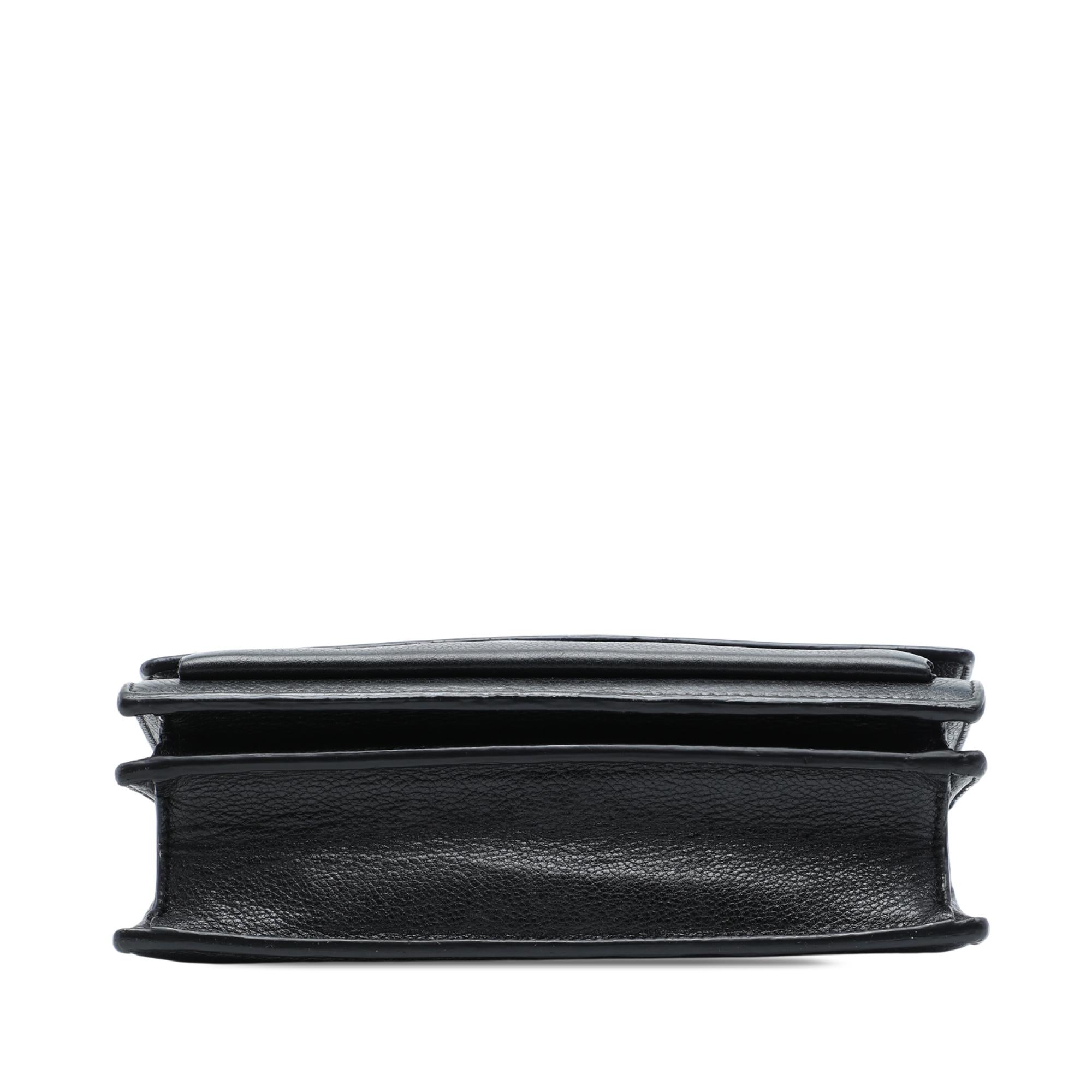 Saint Laurent Medium Grained Calfskin Monogram Sunset Crossbody