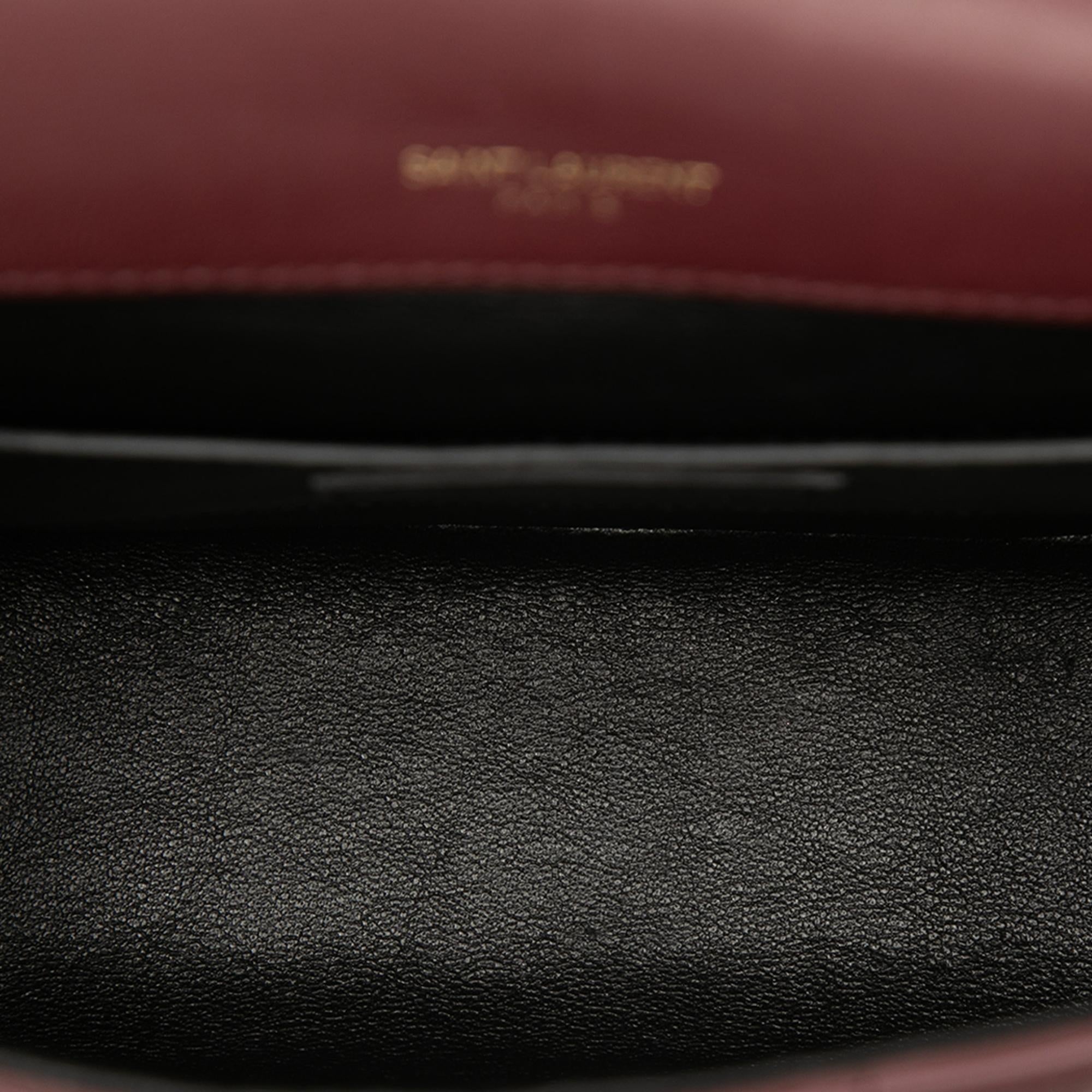 Saint Laurent Medium Lambskin Monogram Vicky Chain Bag